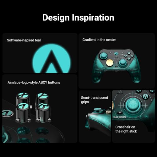 Detalle 2 de GameSir G7 Pro 8K: Manette Sans Fil Esports avec 8000Hz, Sticks Mag‑Res TMR Gen‑2 et Touches Macro