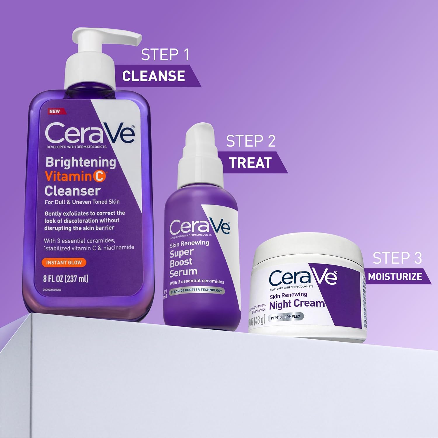 Detalle de CeraVe Night Cream: Overnight Hydration with Peptide Complex and Ceramides