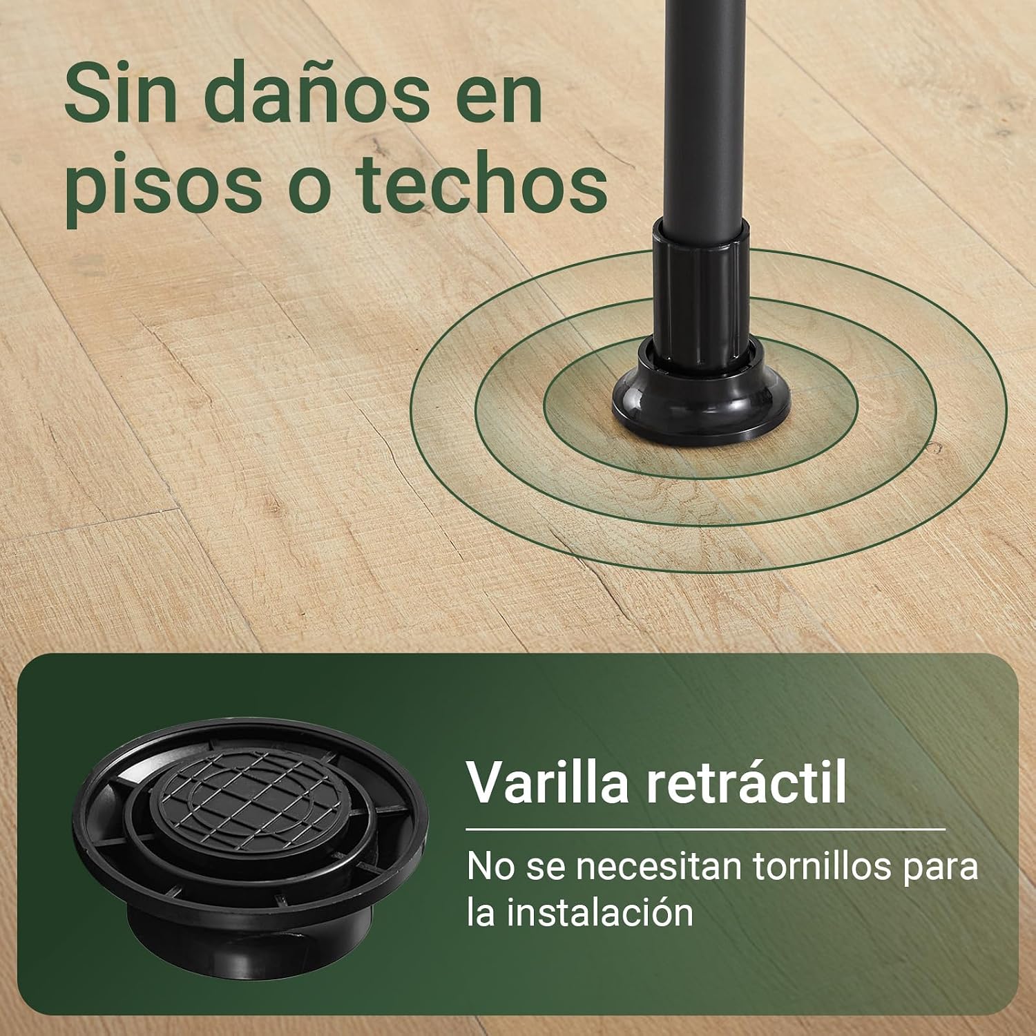 Thumbnail 6 de SoBuy KLS03-II-SCH perchero telescópico 124–226 cm