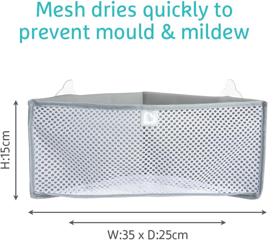 Thumbnail 2 de Munchkin High'n Dry Corner Bath Toy Organiser, Grey