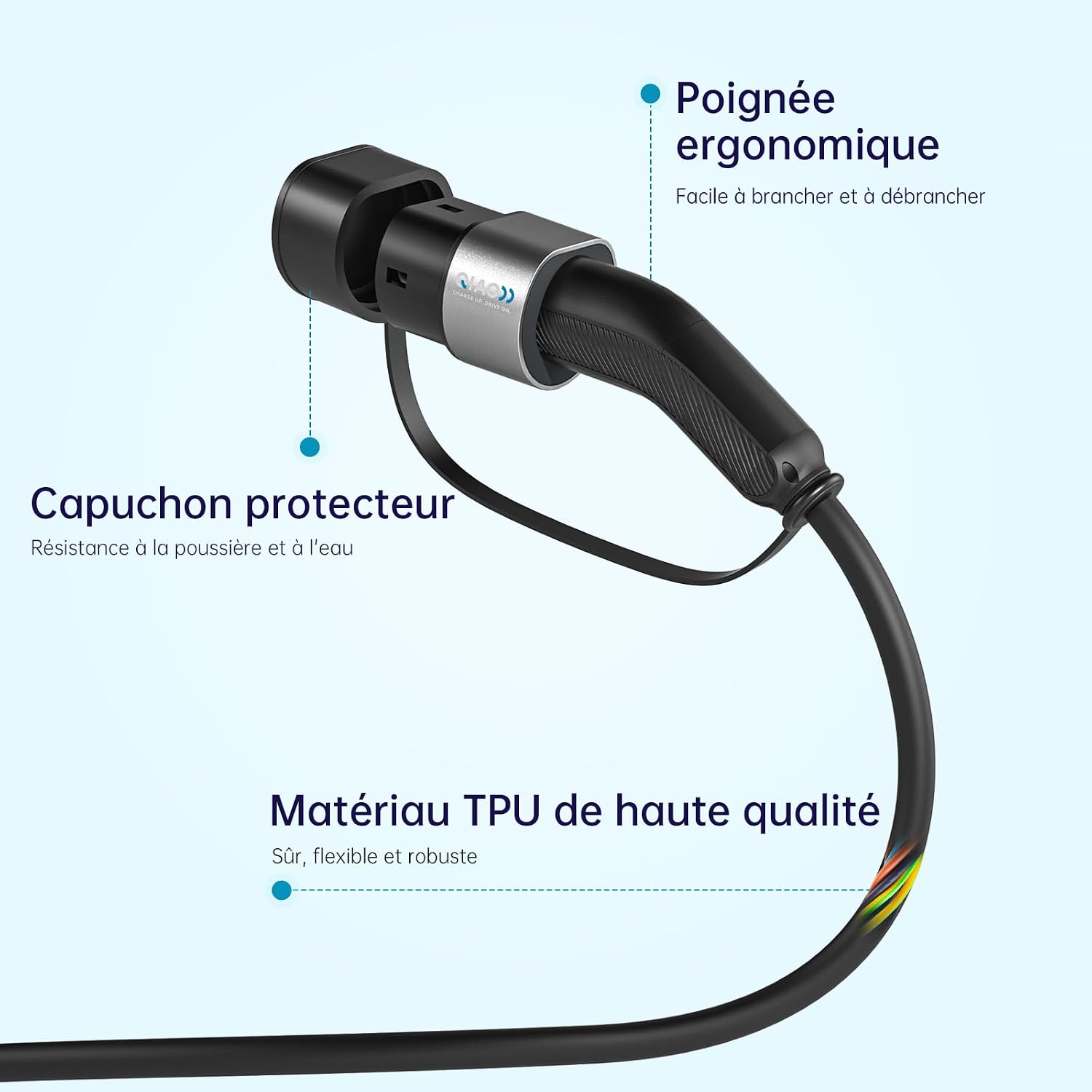 Thumbnail 6 de QIAO Câble Type 2 11 kW 10 m