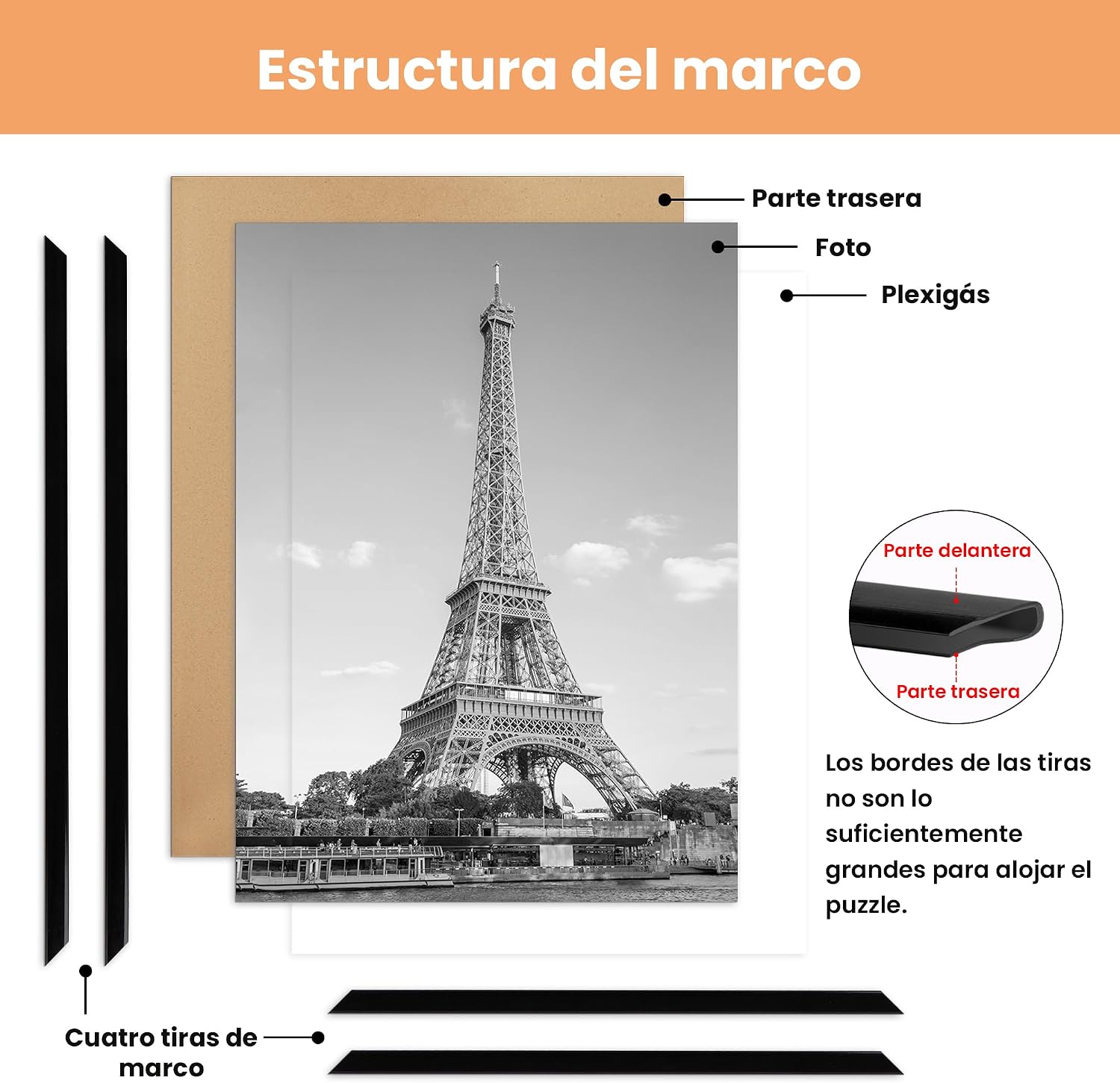 Thumbnail 4 de upsimples Marco 50x70 cm pack 3