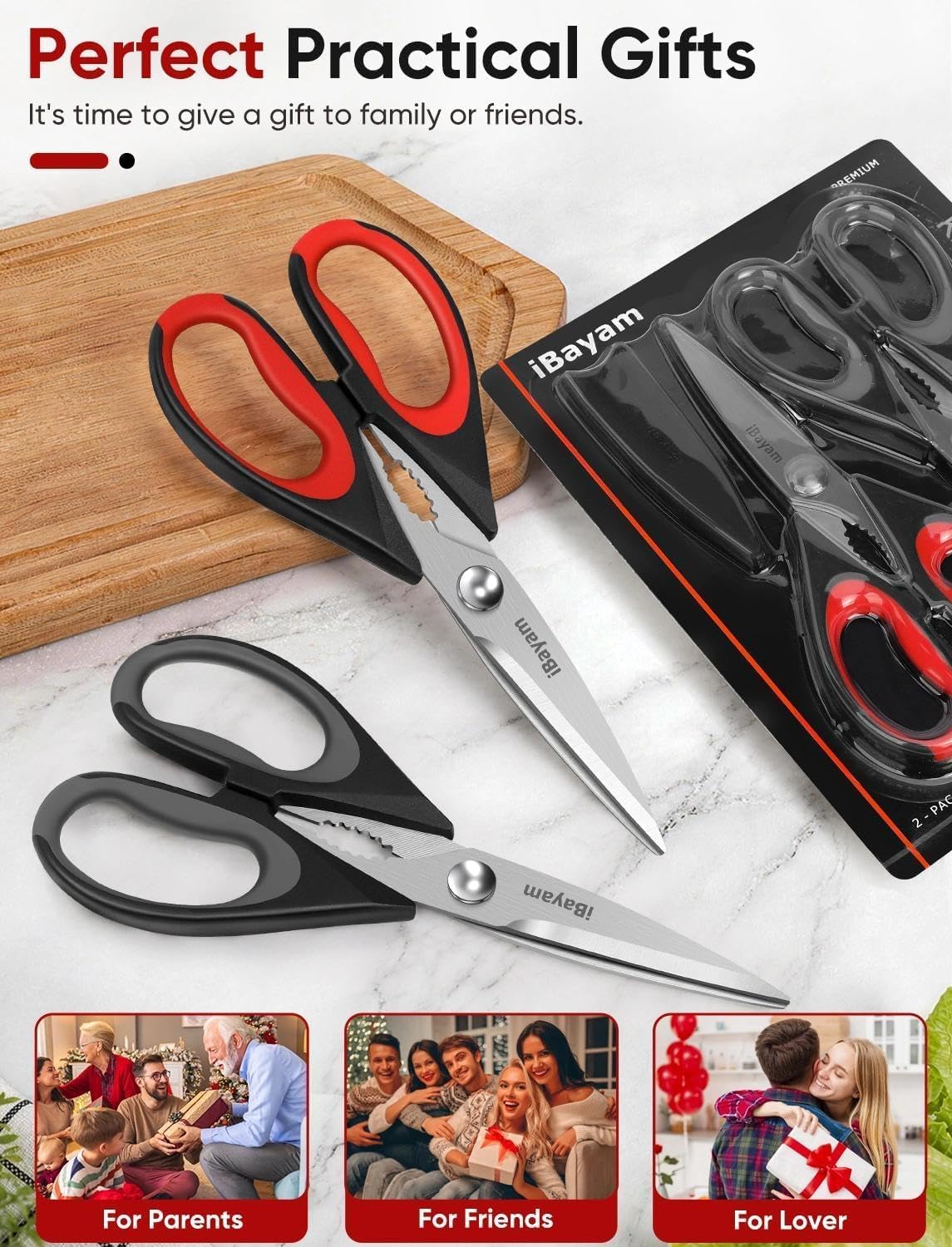 Thumbnail 4 de Kitchen Shears 2-Pack multipurpose scissors for meat ✂