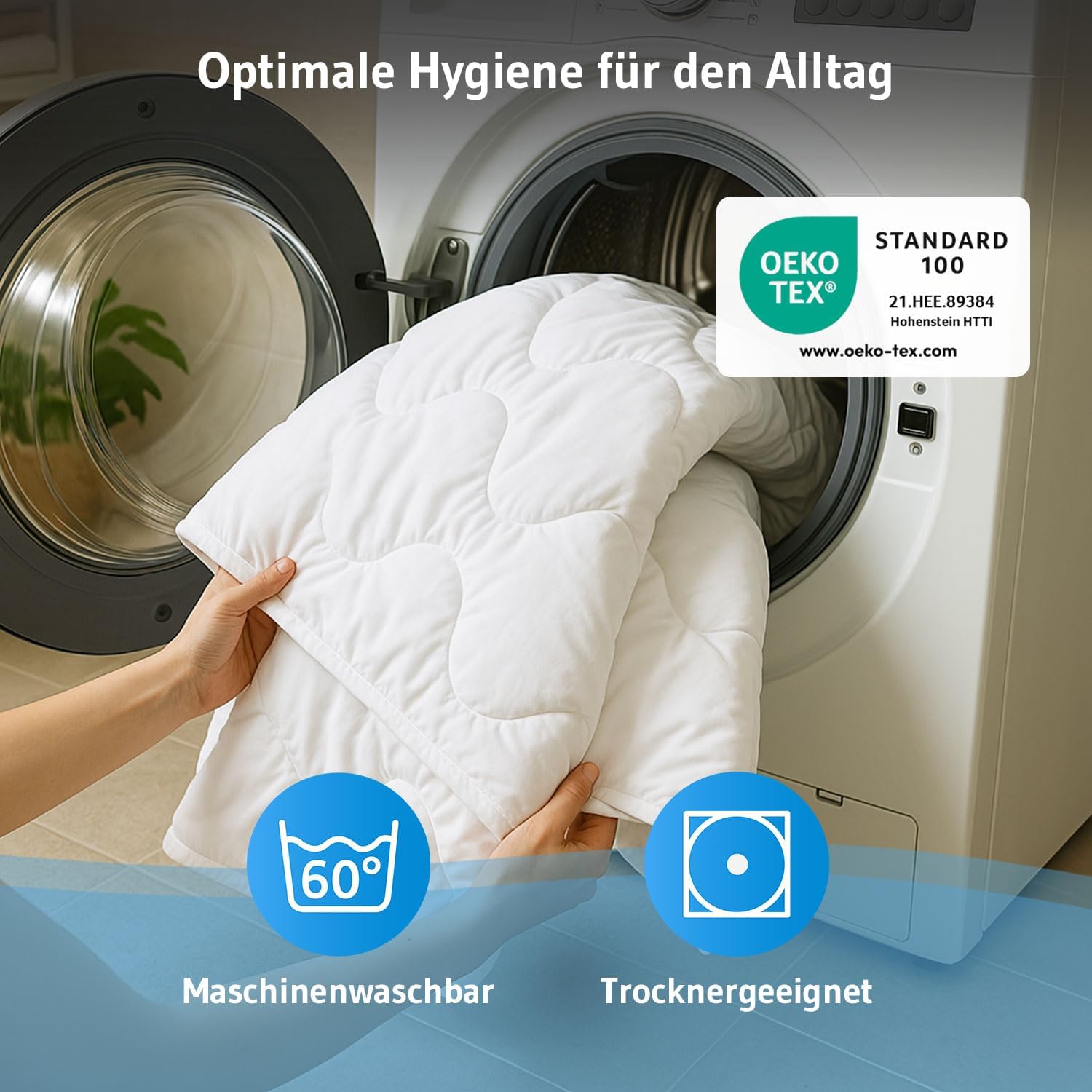Thumbnail 4 de Third of Life Kinderbettdecke 120x150 Sommer – atmungsaktiv, Økotex 100, extra leicht
