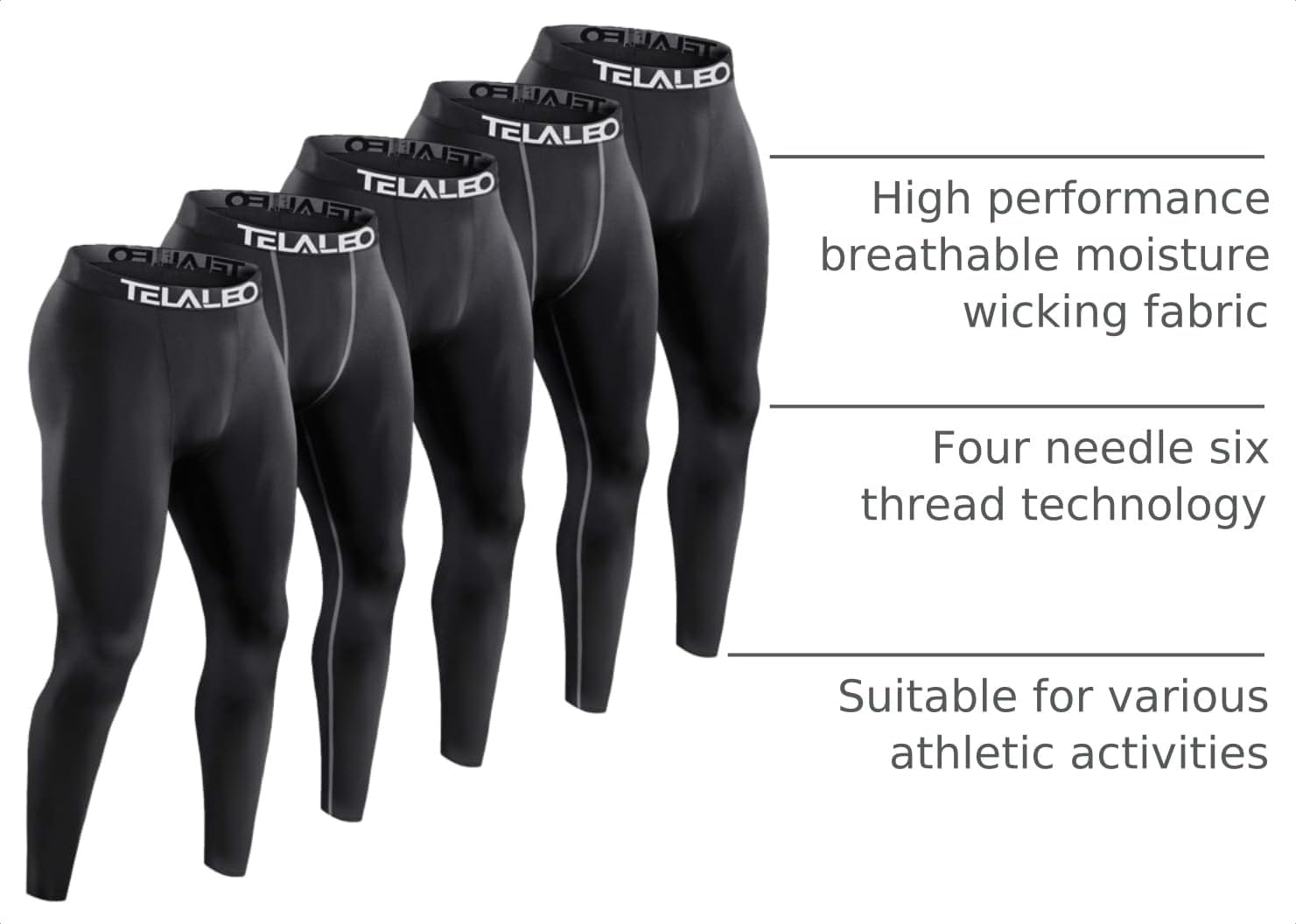 Thumbnail 3 de TELALEO 5-Pack Compression Pants