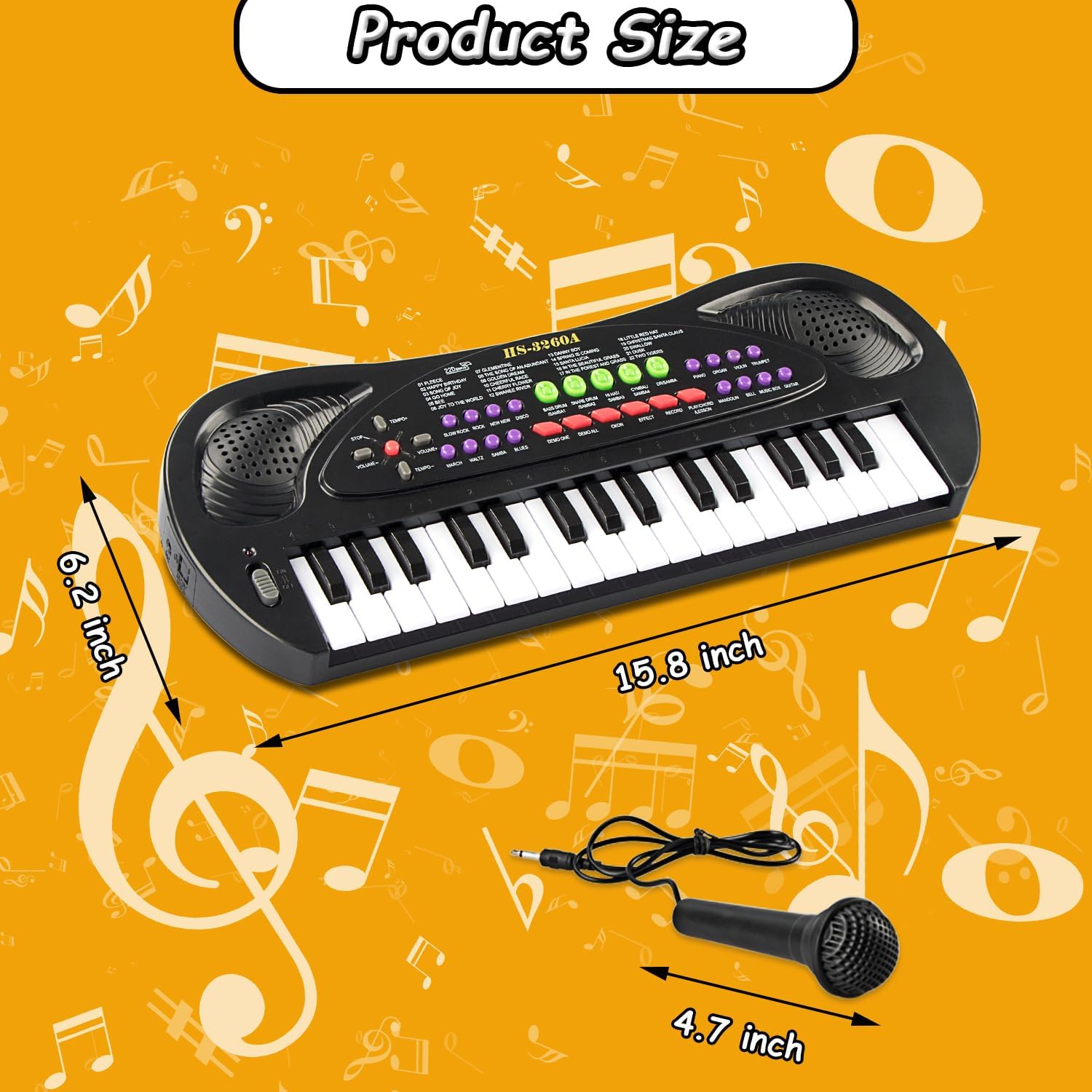 Detalle 1 de EKKBHKI 32 Keys Kids Piano Keyboard 🎹