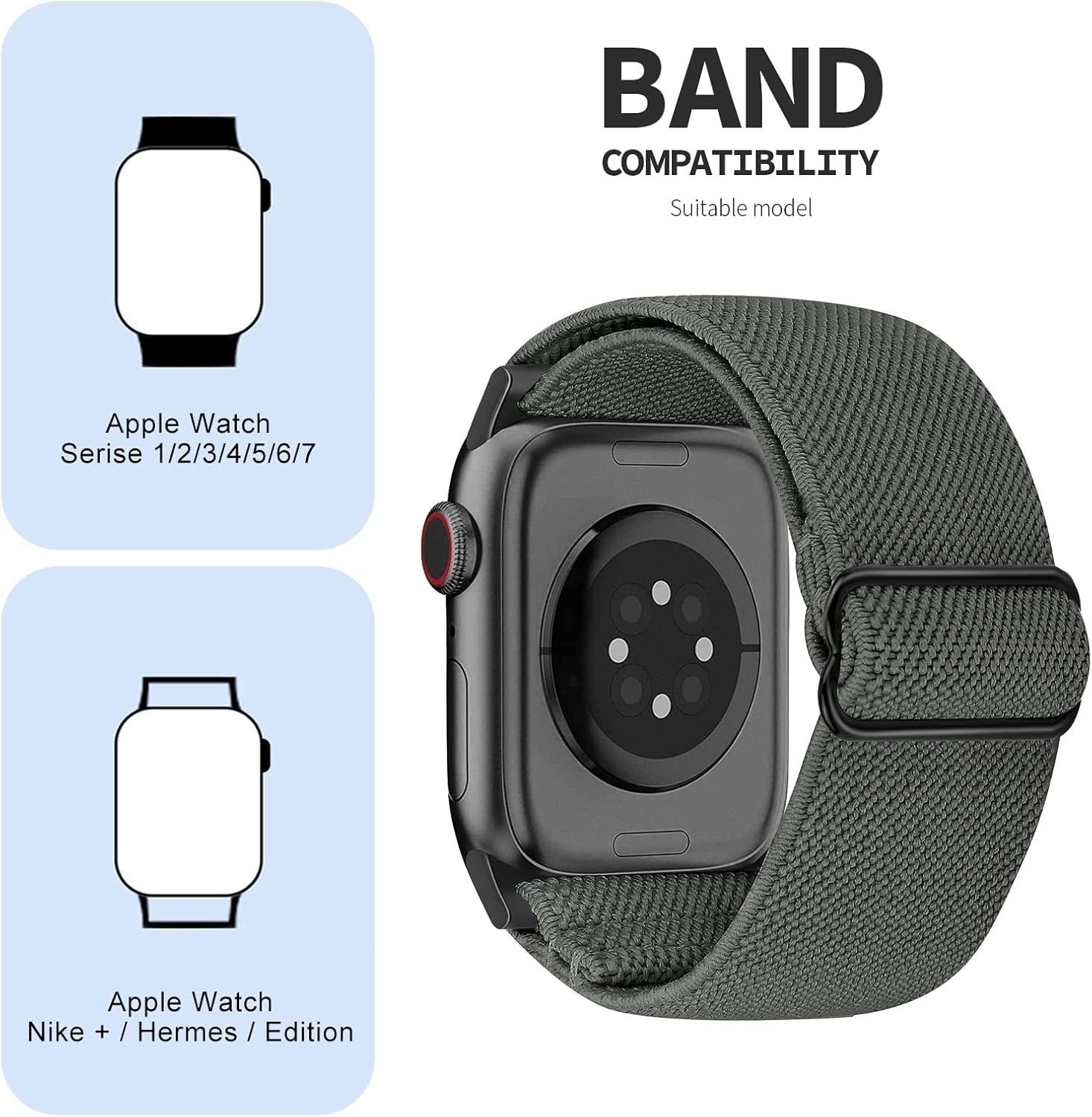 Detalle de Ecogbd Wide Elastic Replacement Strap 3Pack
