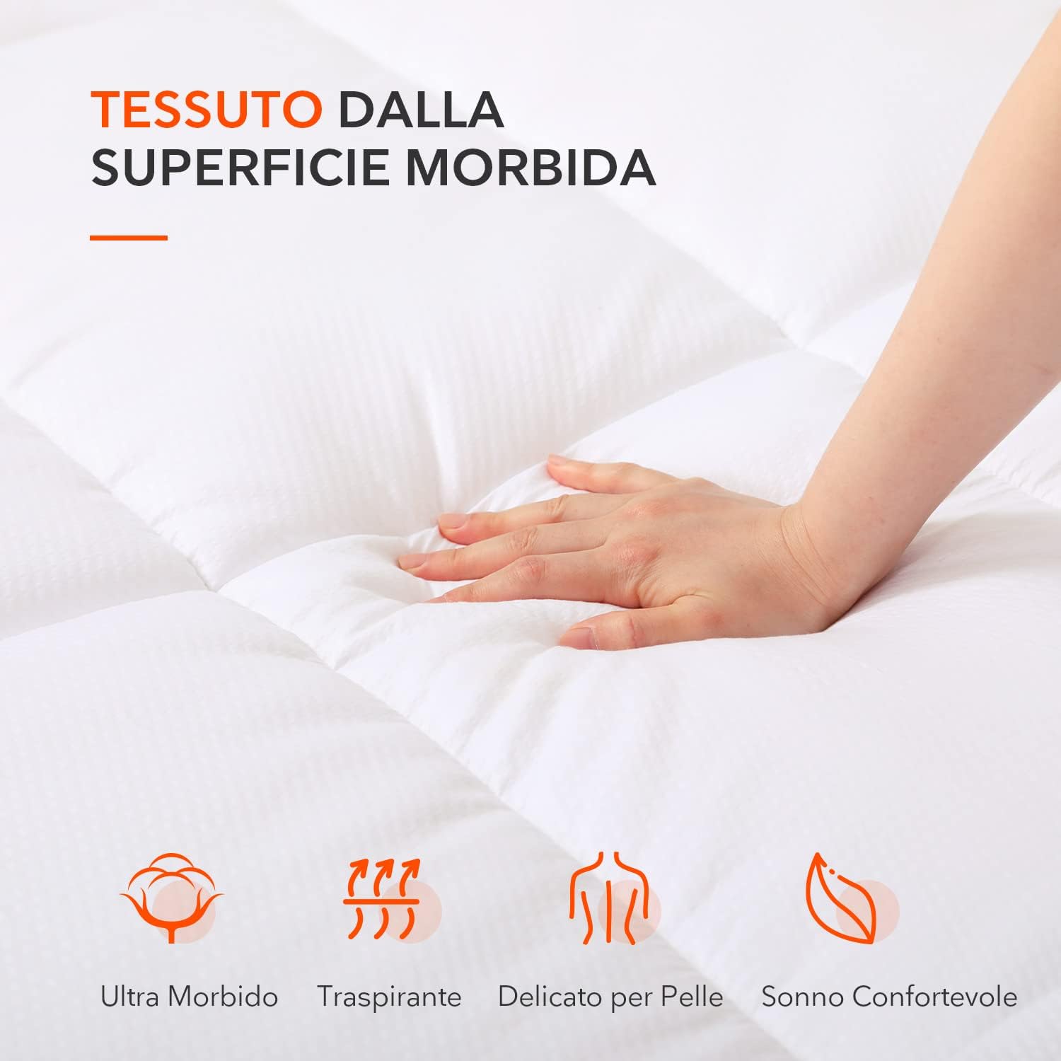 Detalle 1 de Sweetnight Topper 140x190 6 cm microfibra extra-morbido