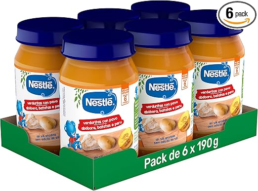Detalle de Nestlé Verduritas con Pavo 6x190g 🦃
