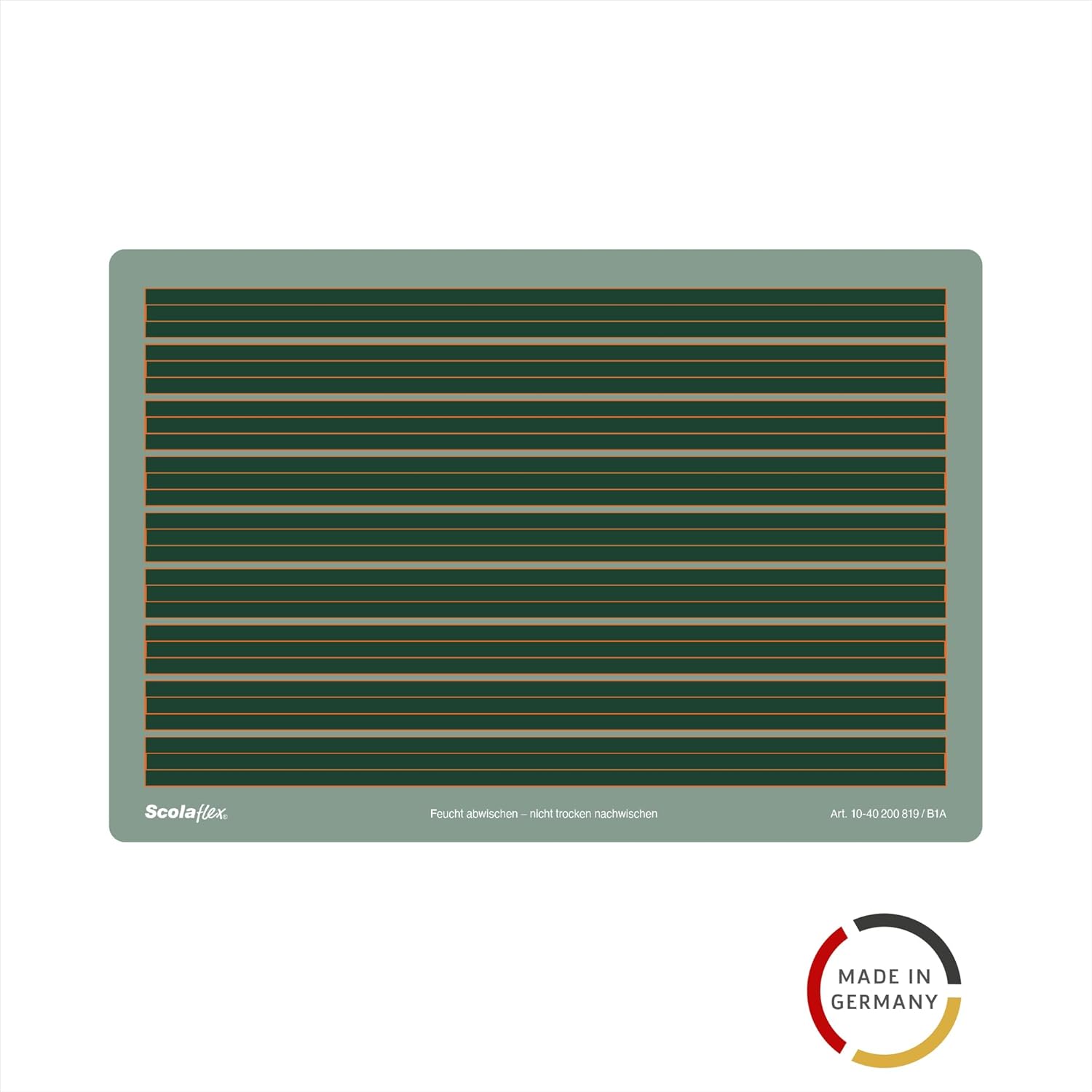 Thumbnail 1 de BRUNNEN Schreibtafel Lin. B1A Scolaflex, grün – robuste, unzerstörbare Tafel mit durchgehender Linienführung