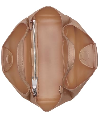 Thumbnail 4 de DKNY Willa Mini Satchel, bolso pequeño de poliuretano color capuchino