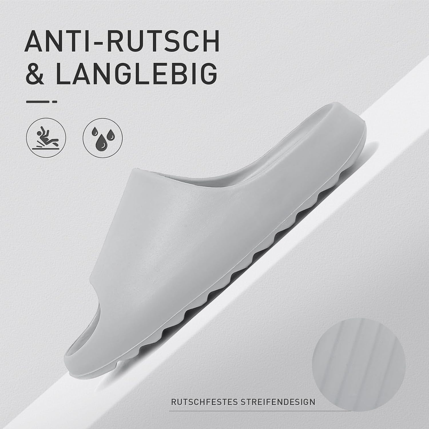 Detalle 2 de Cloud Sliders for Men and Women: Super Comfy Soft Pillow Slides