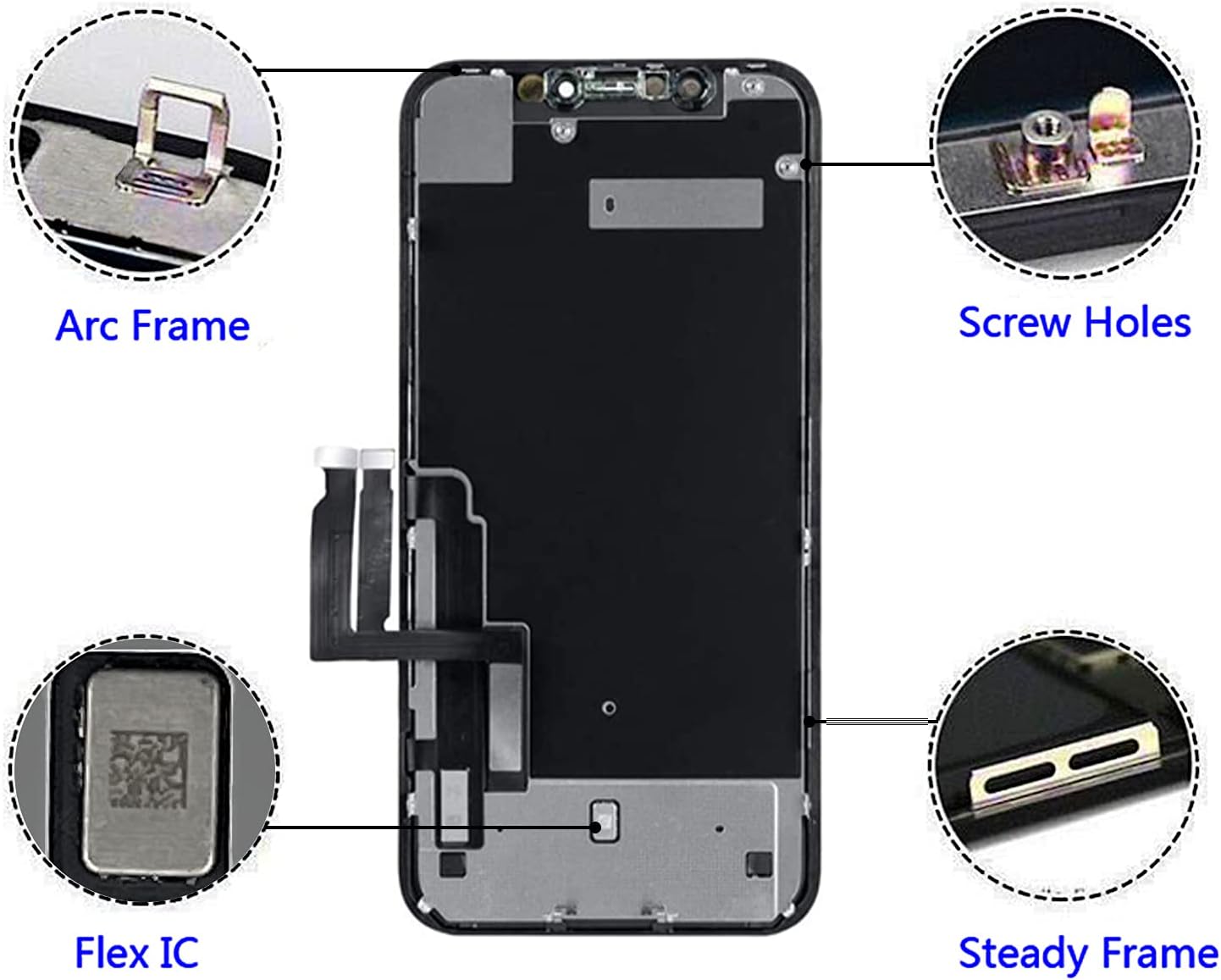 Thumbnail 6 de Brinonac ricambio display LCD per iPhone XR da 6,1" con 3D Touch