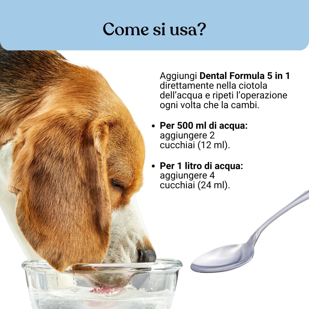 Thumbnail 4 de Bau Dental Formula 5 in 1 per Cani: Additivo per Acqua per Igiene Orale Quotidiana