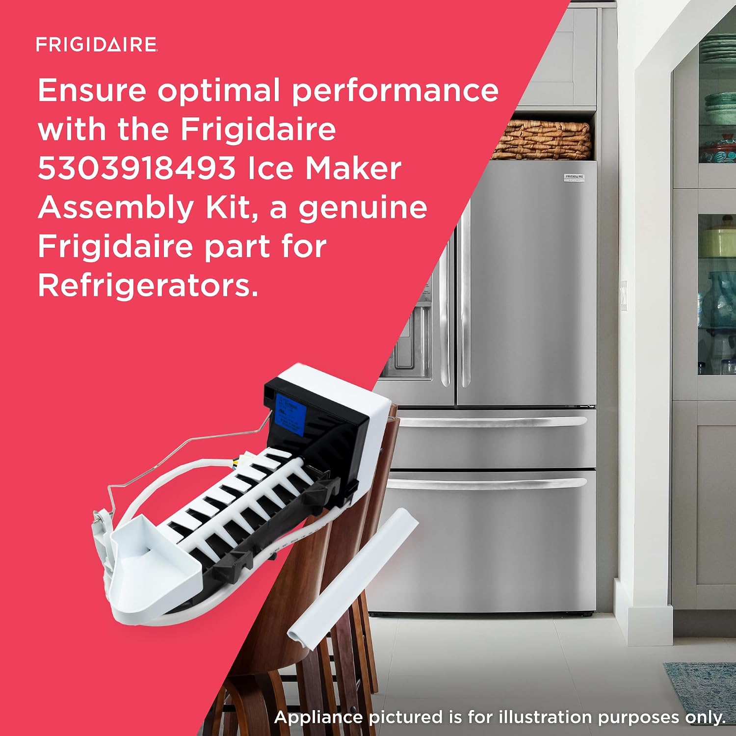 Detalle 1 de Frigidaire 5303918493 Ice Maker Assembly Kit for Refrigerators