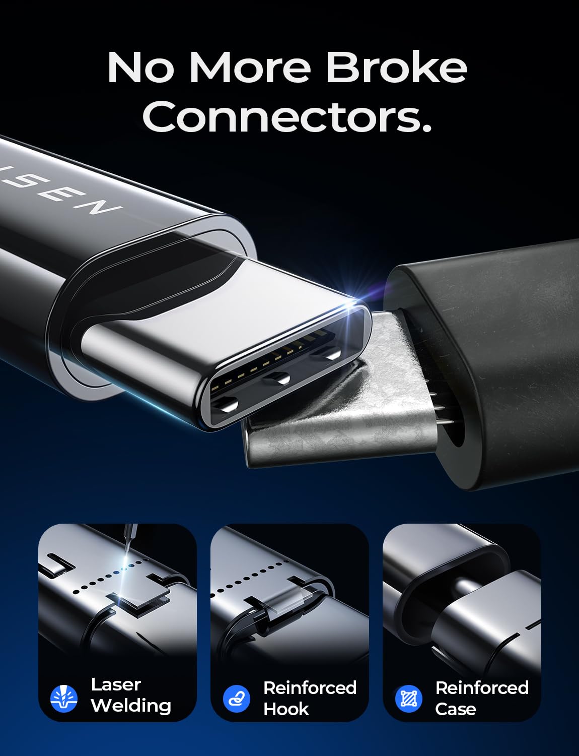 Thumbnail 3 de LISEN 240W USB‑C to USB‑C Cable 3m pack