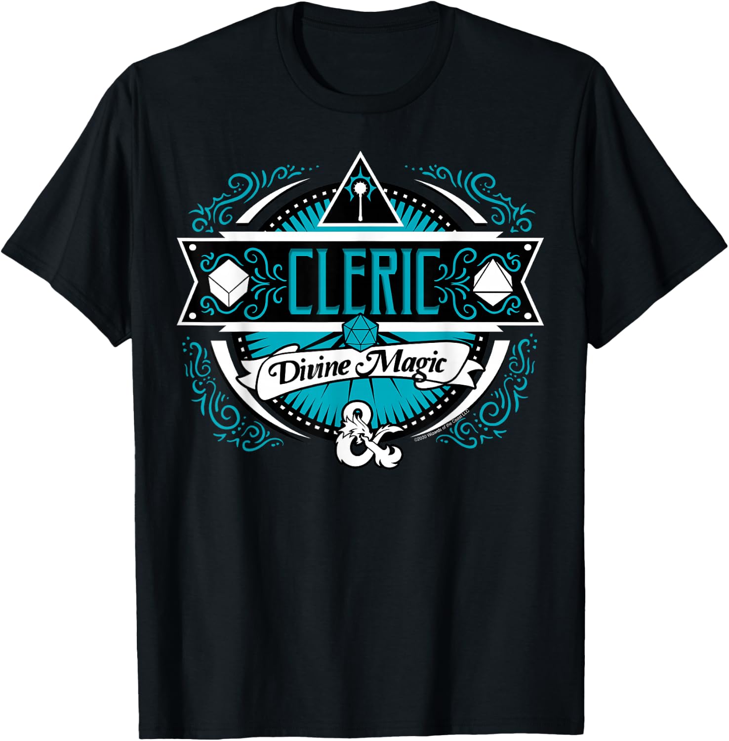 Detalle de D&D Cleric Divine Magic Logo Maglietta