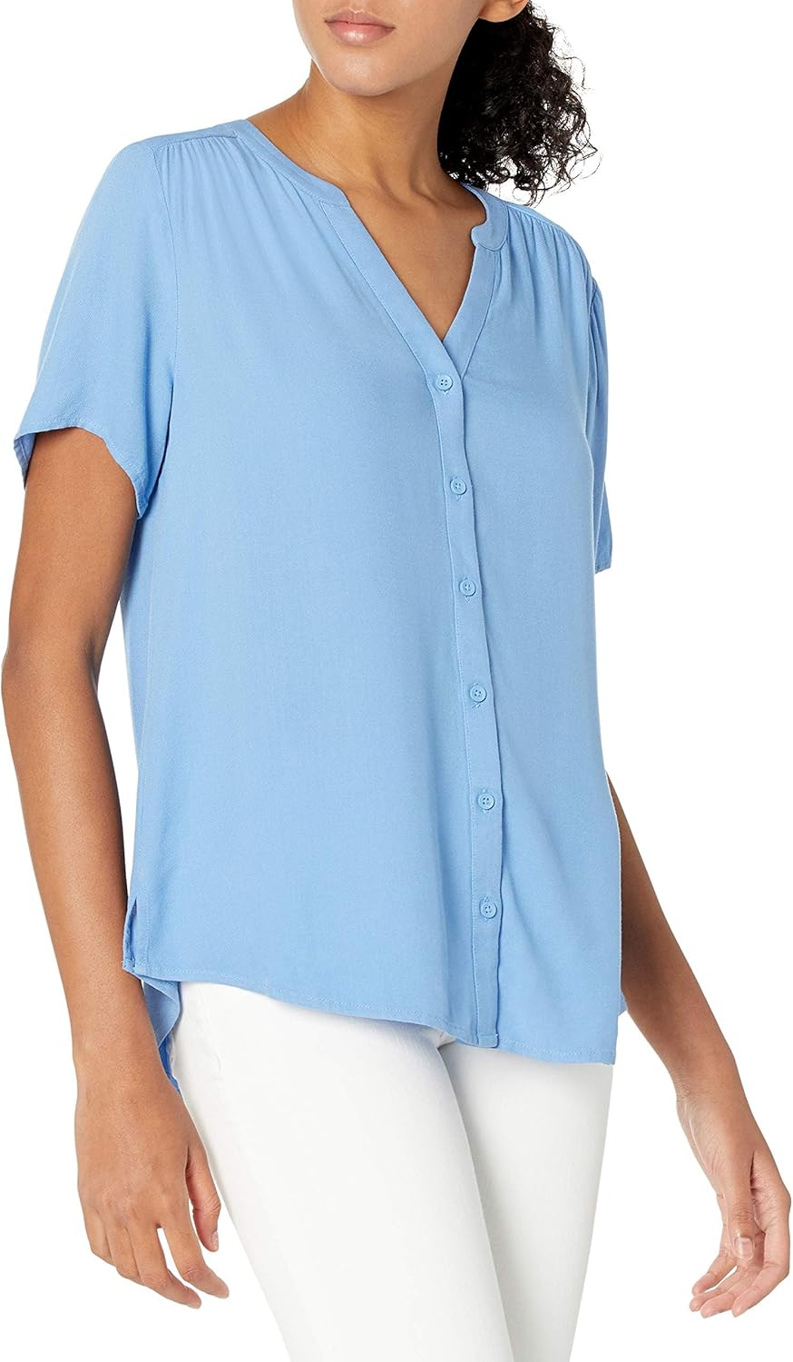 Thumbnail 4 de Amazon Essentials women’s relaxed-fit short-sleeved woven blouse