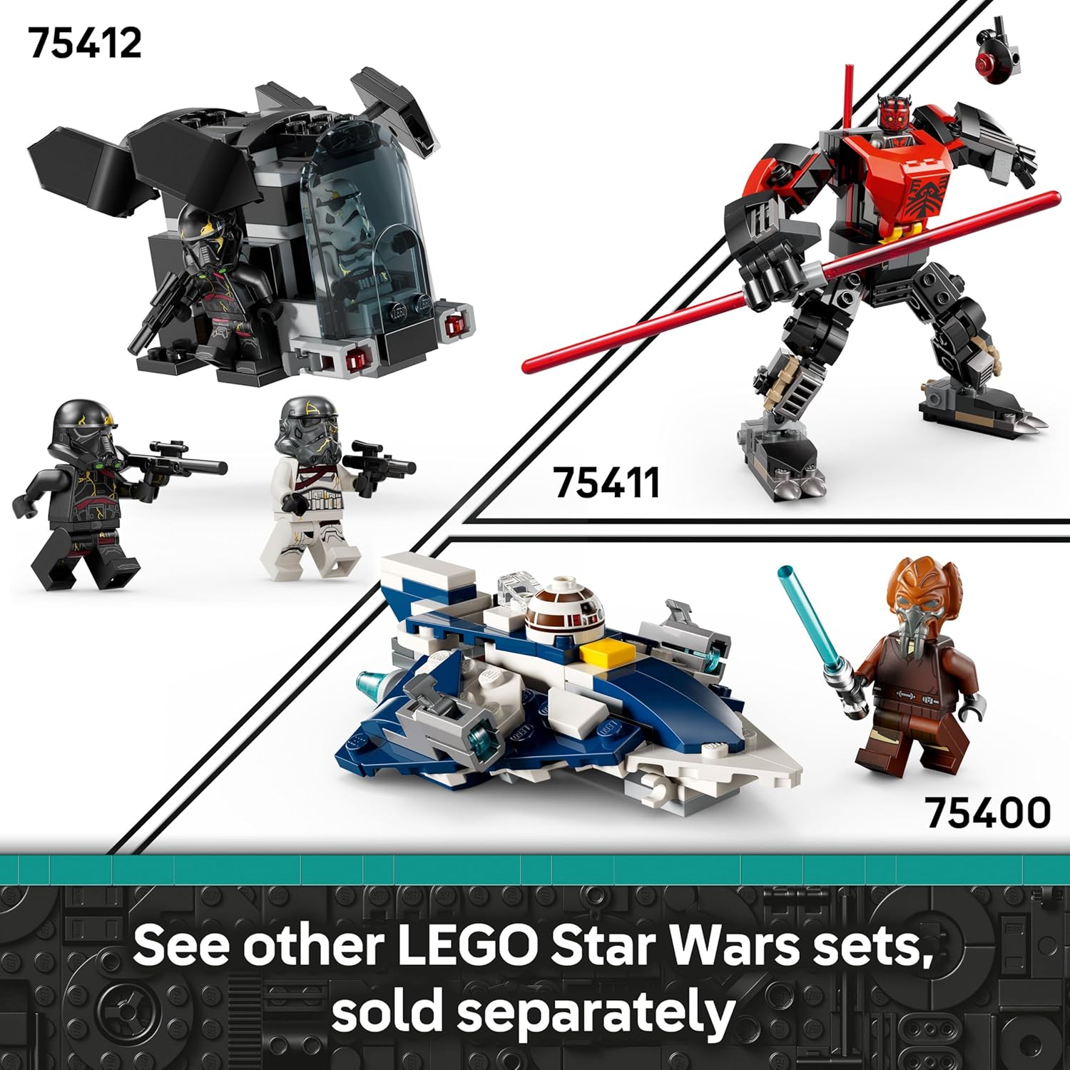 Thumbnail 6 de LEGO Star Wars: Ahsoka Death Trooper & Night Trooper Battle Pack (75412)