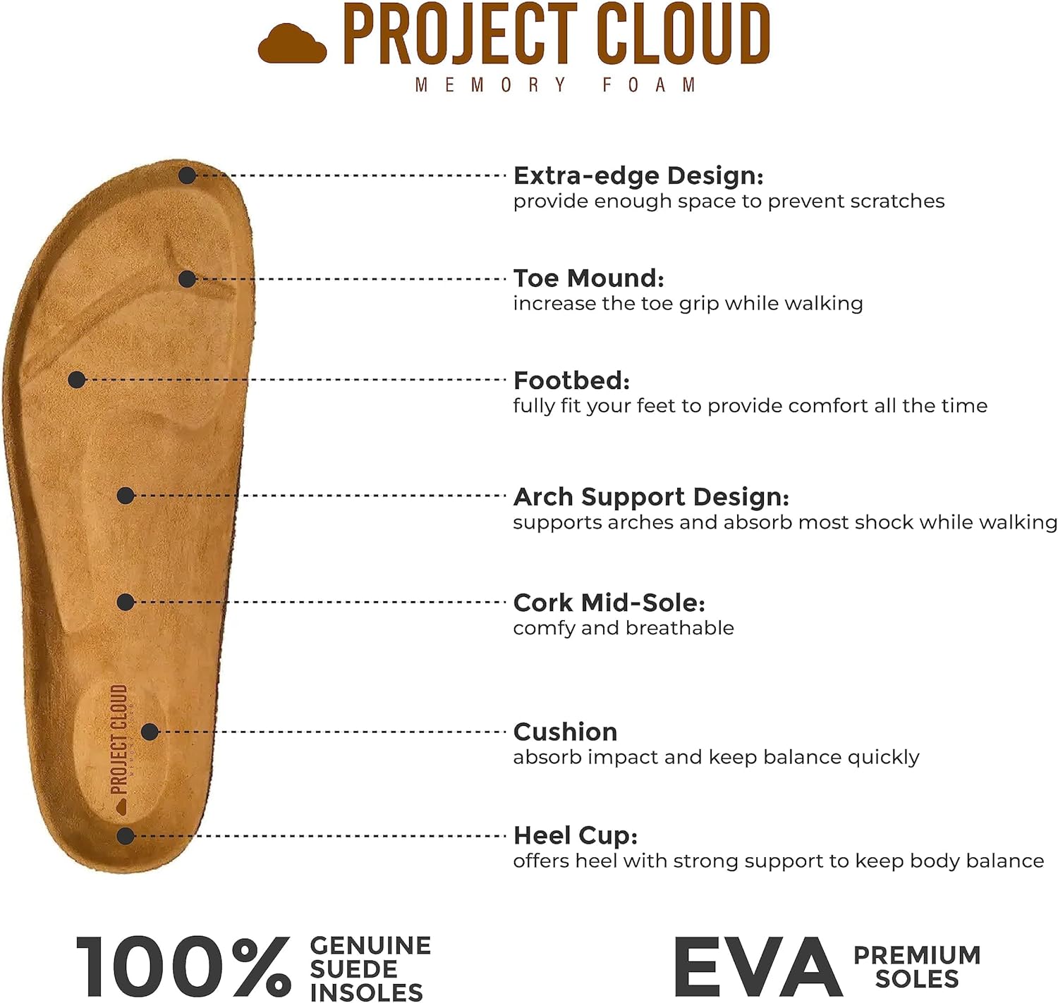 Thumbnail 5 de Project Cloud 100% Genuine Leather Footbed Clogs for Women