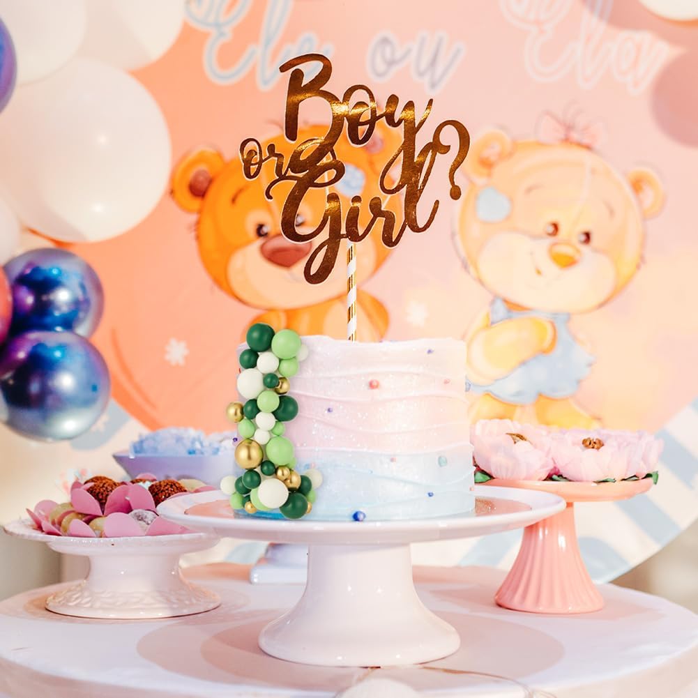 Detalle de URAQT 36 Stück Tortendeko Kugeln – Grüner Reihe, Cake Topper für Geburtstag, Hochzeit, Babyparty