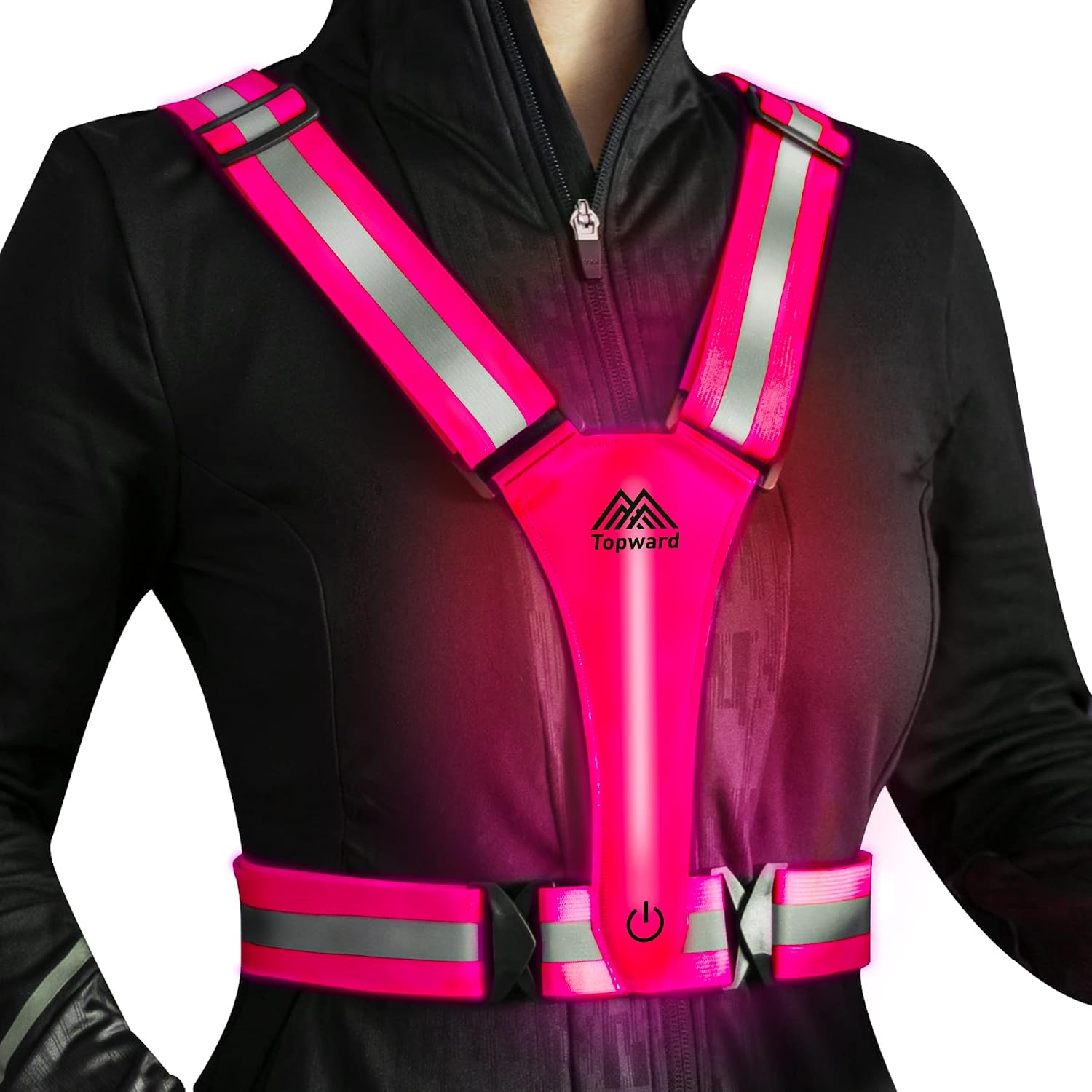 Detalle de Topward High Visibility Running Vest 360° Reflective Gear 🏃♀