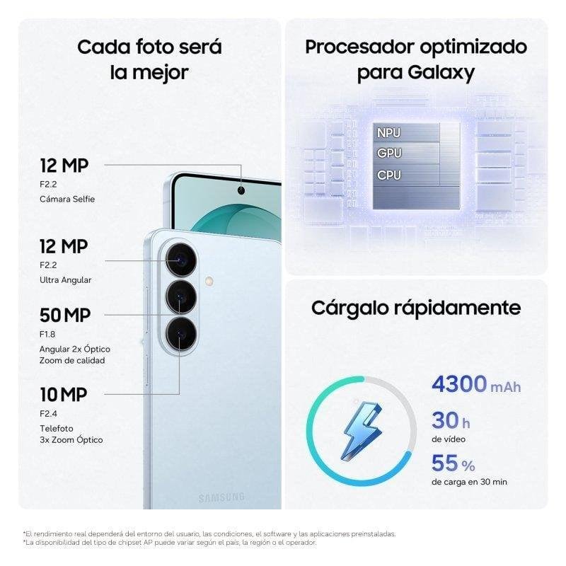 Detalle 2 de Samsung Galaxy S26 5G 12GB 256GB – Blanco, EU import (6.3")