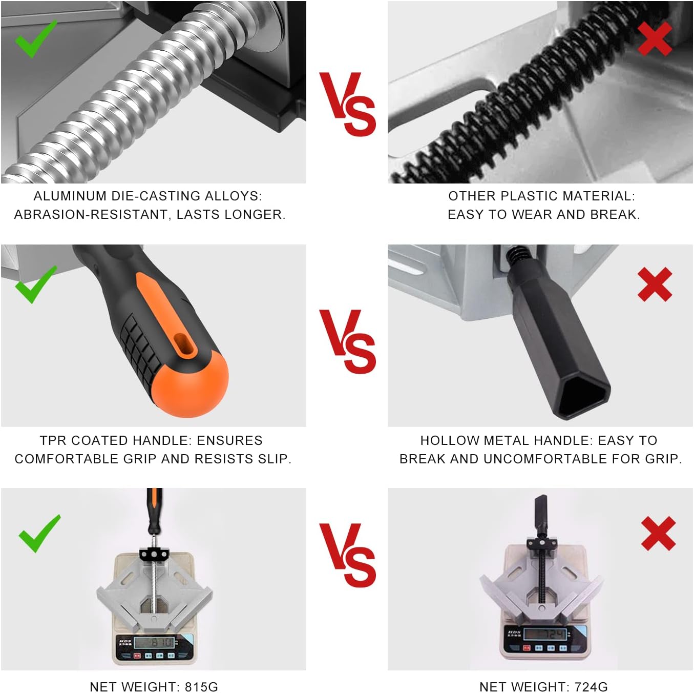 Thumbnail 6 de Housolution 8-Pack Right Angle Clamp ⚙
