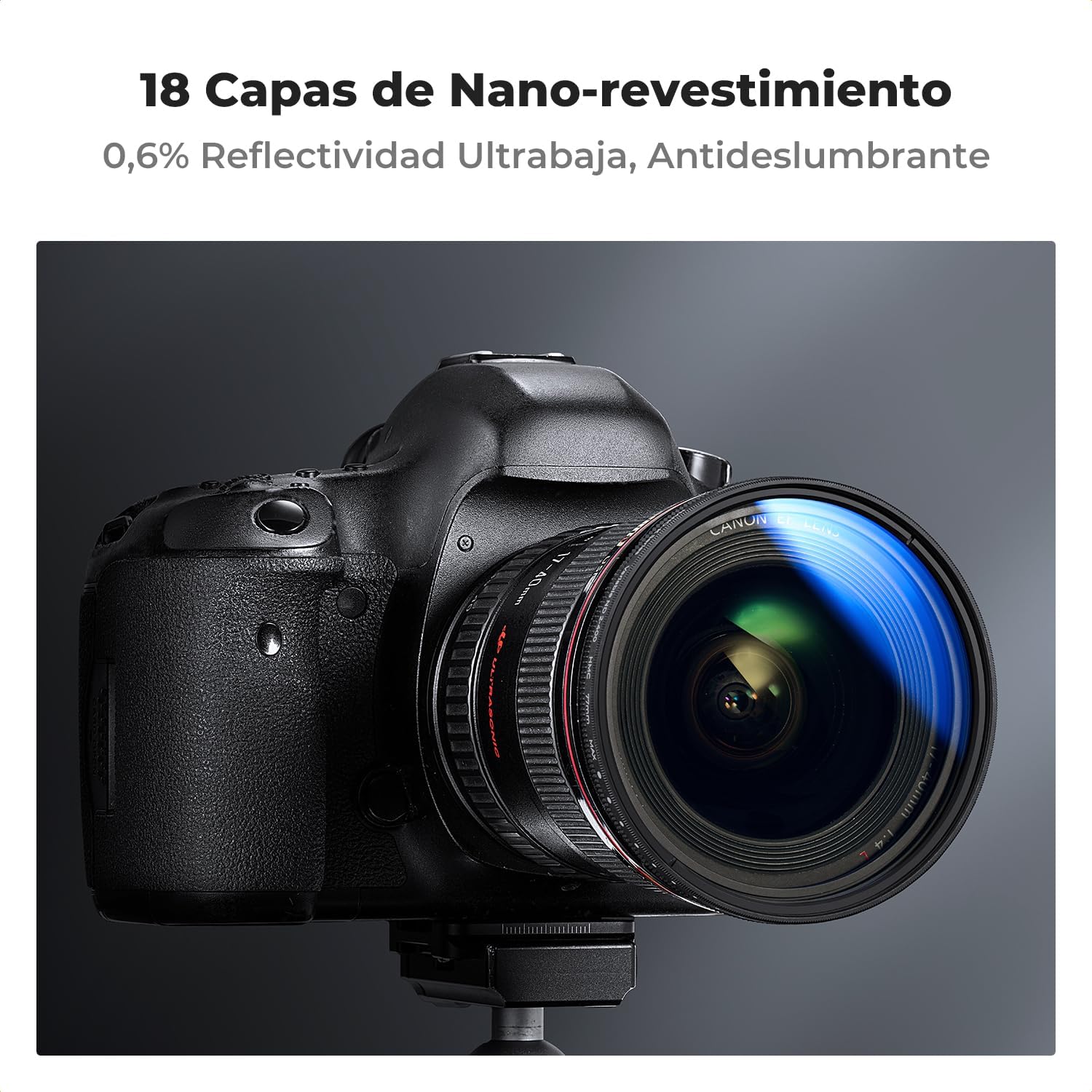 Thumbnail 4 de K&F CONCEPT Nano-Klear ND Variable 37mm 1-9 stops
