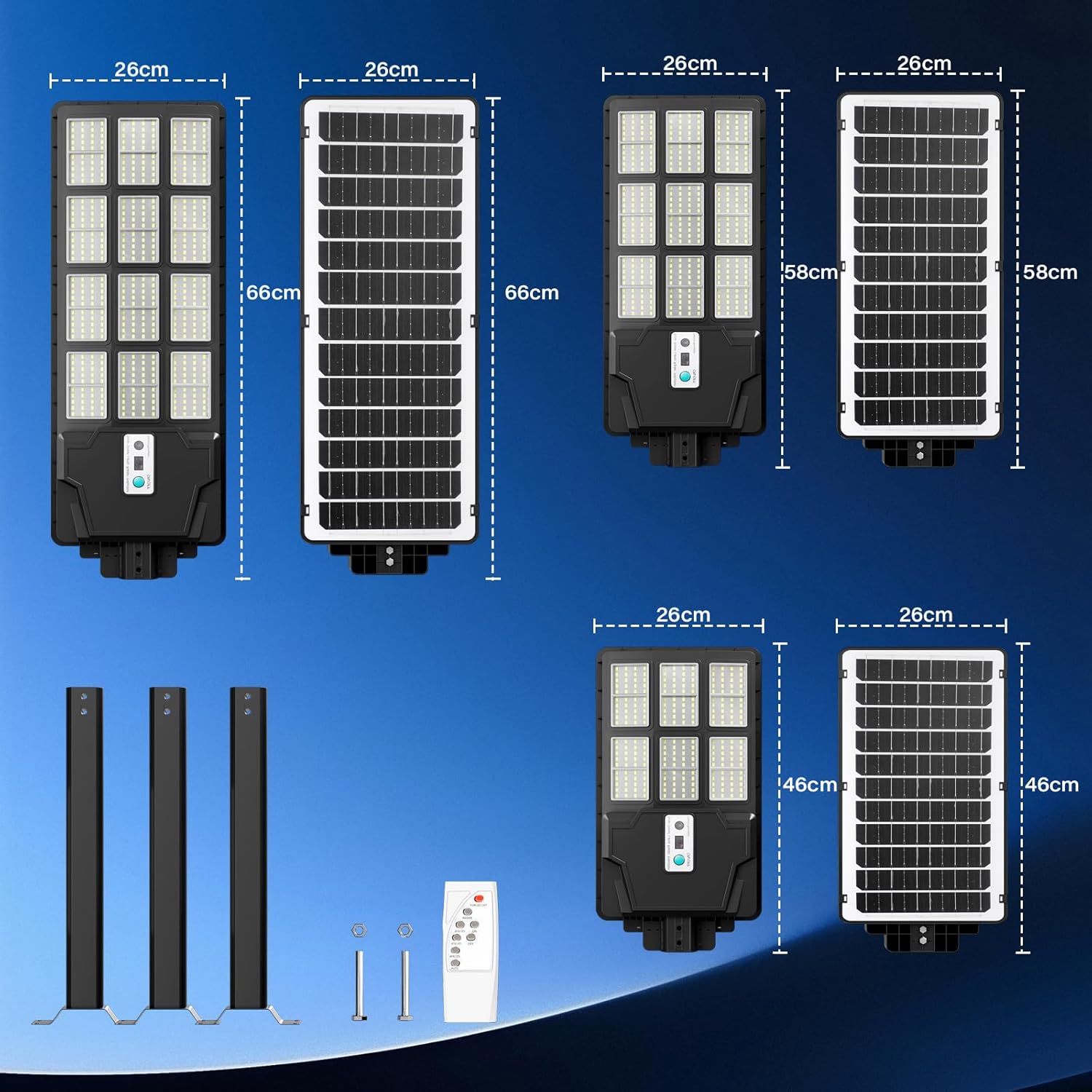 Thumbnail 5 de Lenlun Solar Security Lights Outdoor Motion Sensor: 1500W, 150000LM, IP65 Flood Lamp