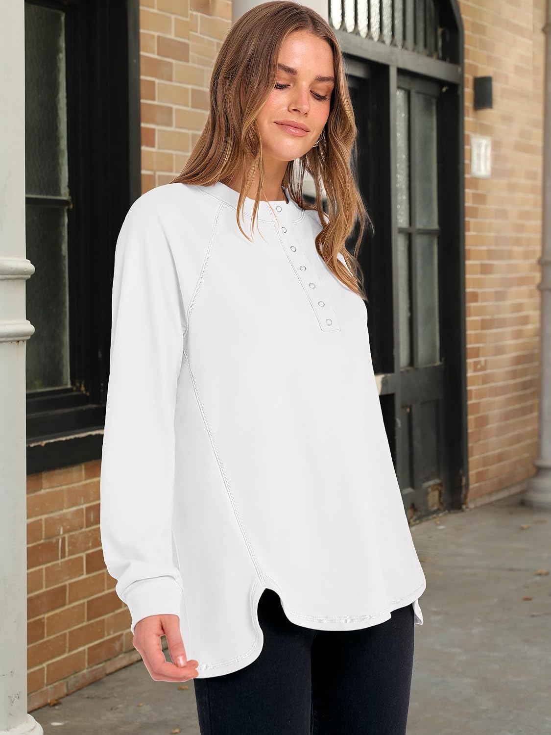 Detalle 2 de ANRABESS Women's Henley Top ⚙
