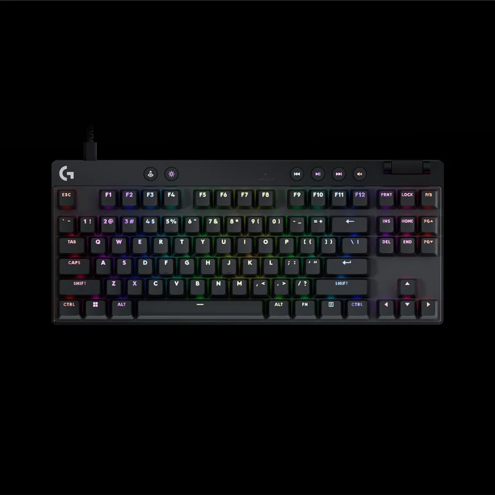 Detalle de Logitech G Pro X TKL Rapid Gaming-Tastatur Schwarz QWERTZ – kompakt, kabelgebunden, magnetisch-analoge Switches
