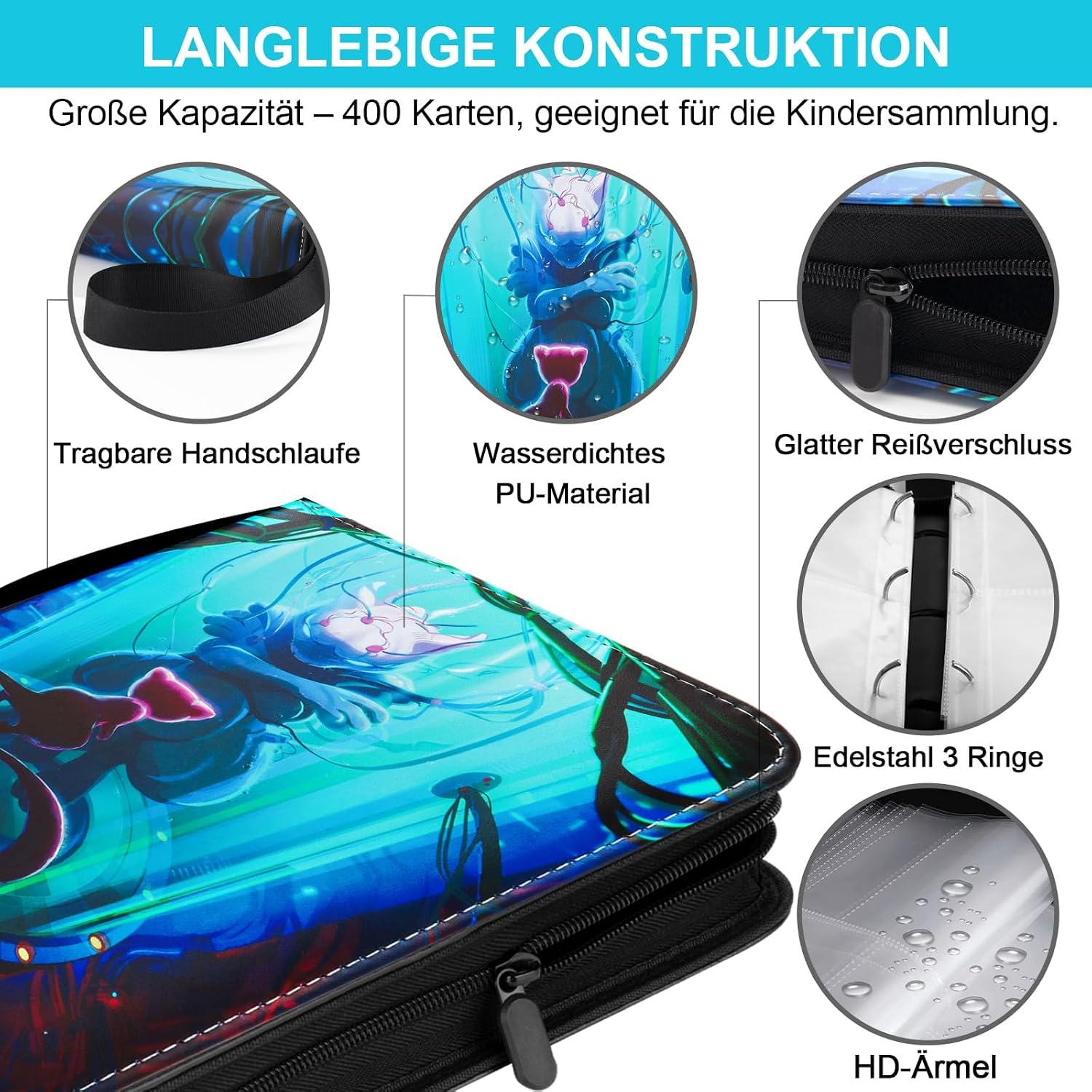 Thumbnail 2 de Sammelkarten Album groß für Pokemon Karten