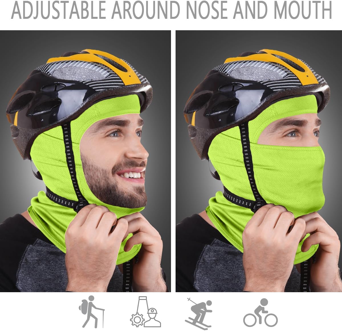 Thumbnail 3 de Achiou Ski Mask Balaclava, Breathable All-Season Face Cover for Sports