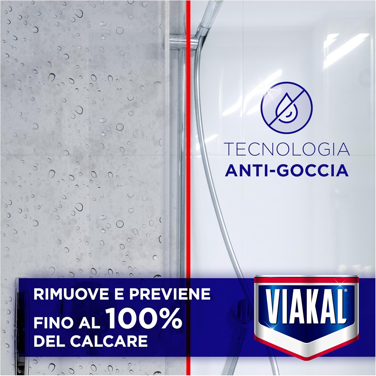 Detalle de Viakal Classico Spray: rimuove il calcare fino al 100% con tecnologia anti-gocce – confezione da 3