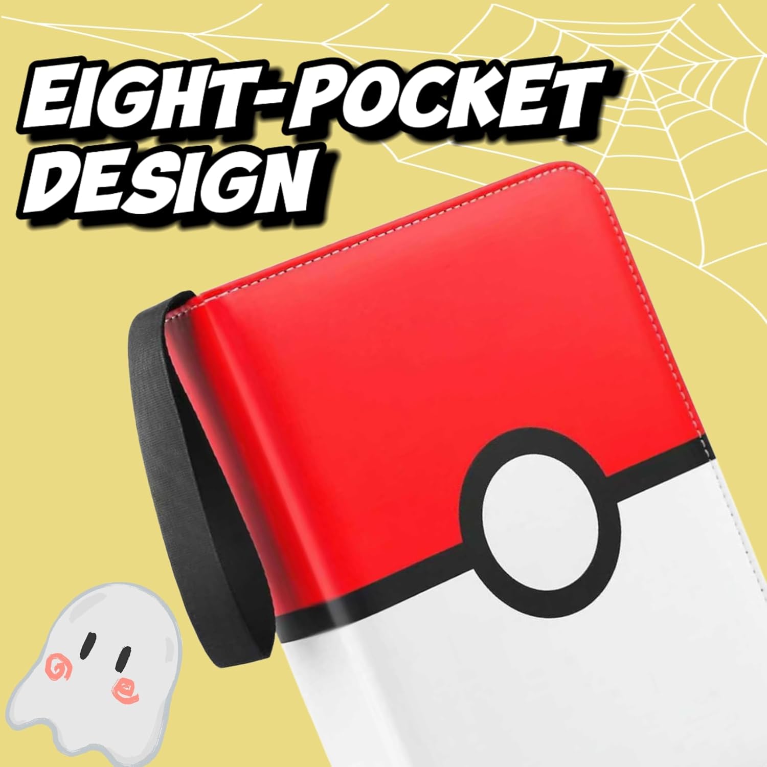 Thumbnail 2 de 9-Pocket Trading Card Binder Holds 900 Cards with 50 Removable Sleeves