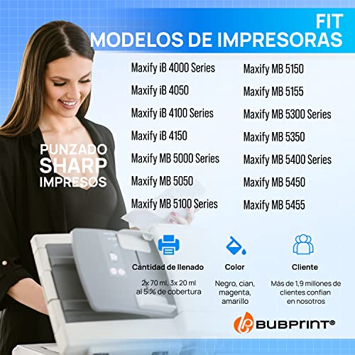 Detalle 2 de Bubprint 5 cartouches compatibles Canon PGI-2500XL ⚙