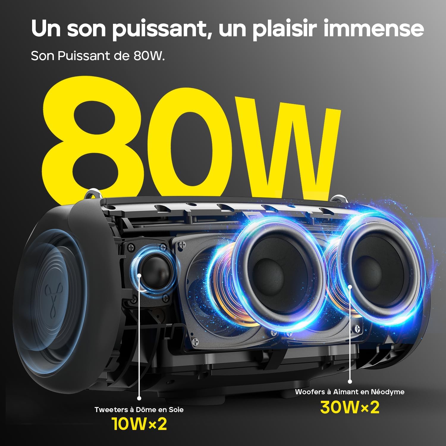 Thumbnail 1 de Tribit StormBox Lava enceinte Bluetooth 80 W, IP67 et autonomie jusqu’à 24 h