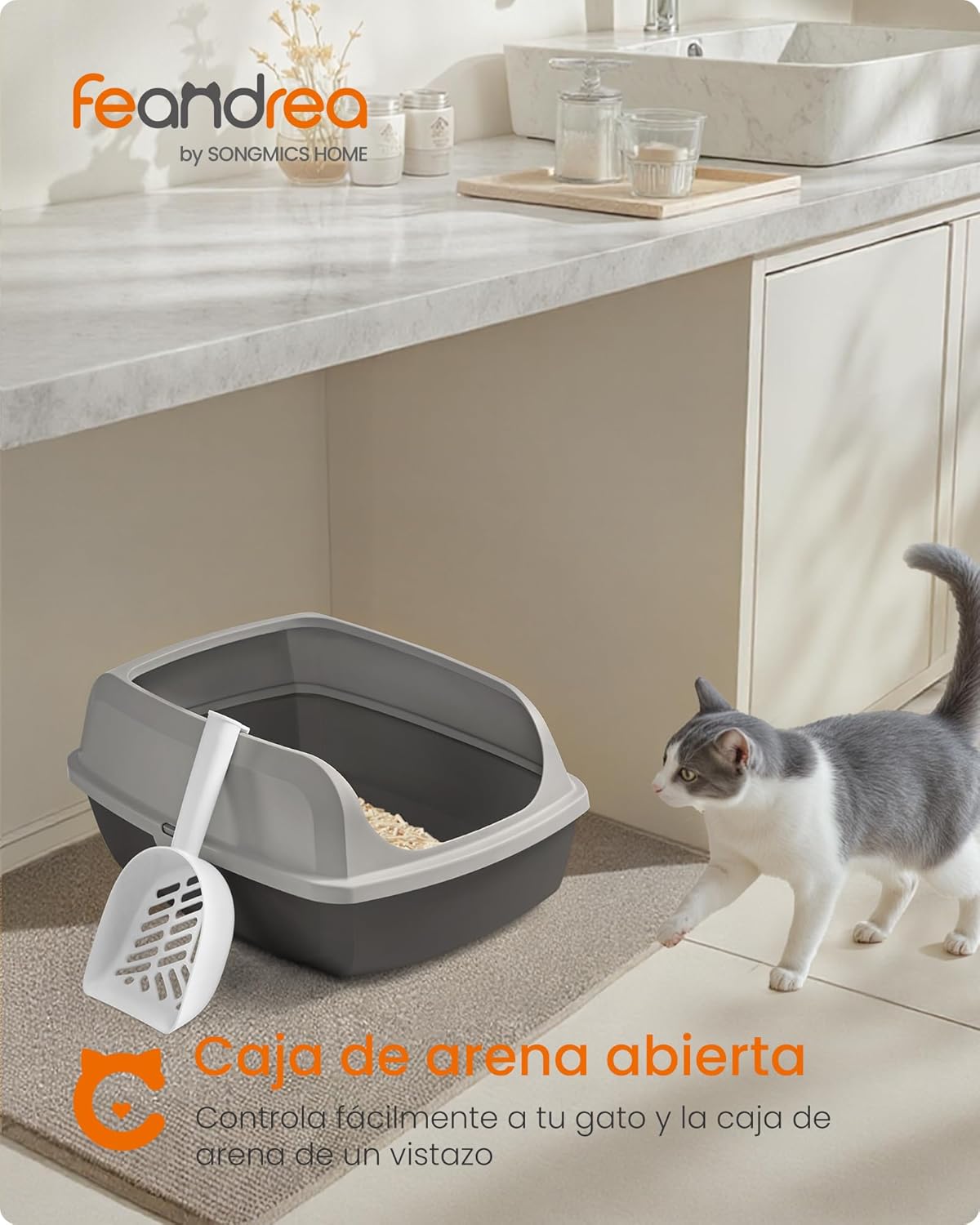 Detalle 2 de Feandrea arenero XL con bordes altos