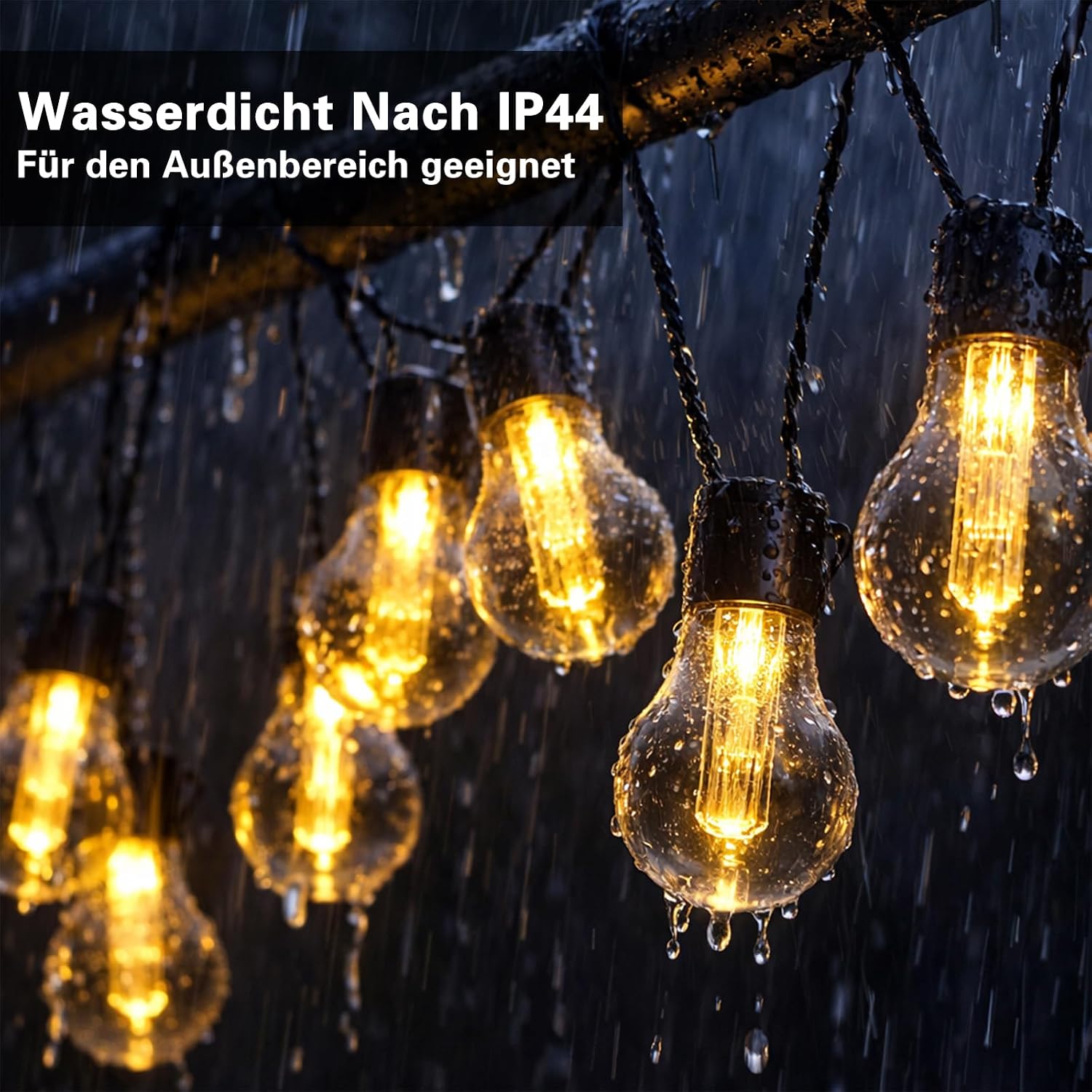 Thumbnail 6 de Cnulenzt Solar Lichterkette Außen, 20 LED, 9 m – Solar- und USB-Dualmodus mit 8 Modi