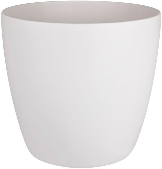 Detalle de Elho Brussels Round Wheels 35cm Vaso per Piante – Anthracite, 35 x 33 cm, plastica riciclata al 100%
