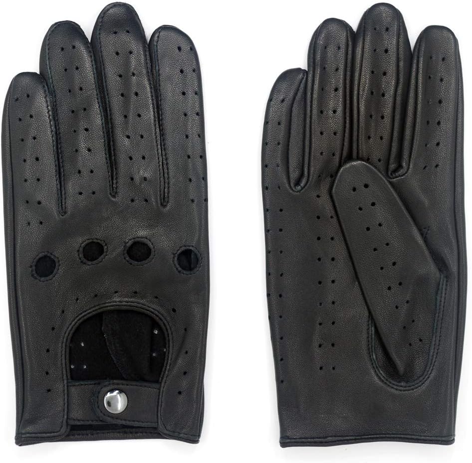 Detalle de Harssidanzar GM026UK6 sheepskin driving gloves