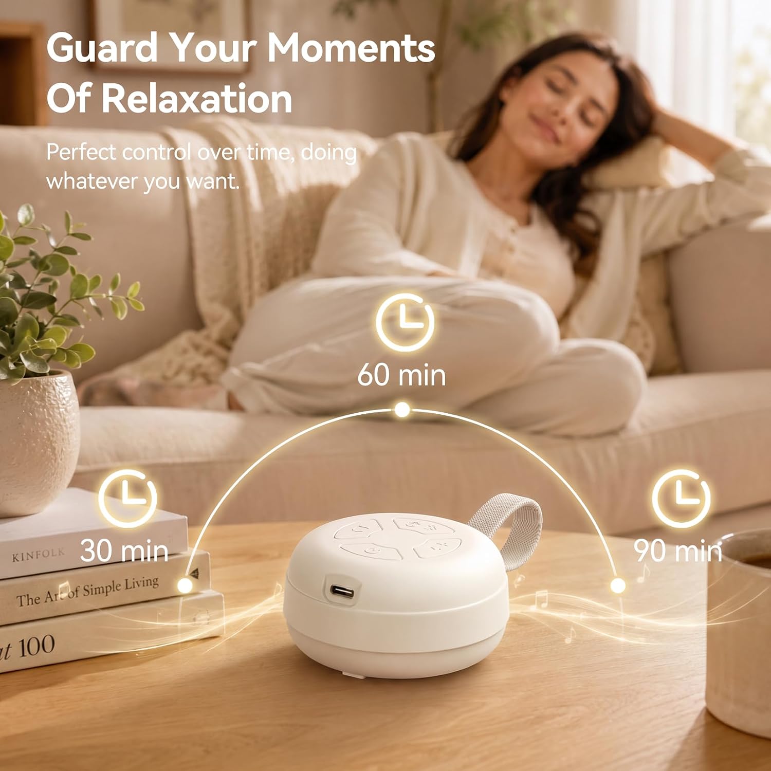 Thumbnail 4 de FENDALE SMYX02-Putty Portable Baby Sound Machine with Bluetooth 5.4 and 20 Sounds