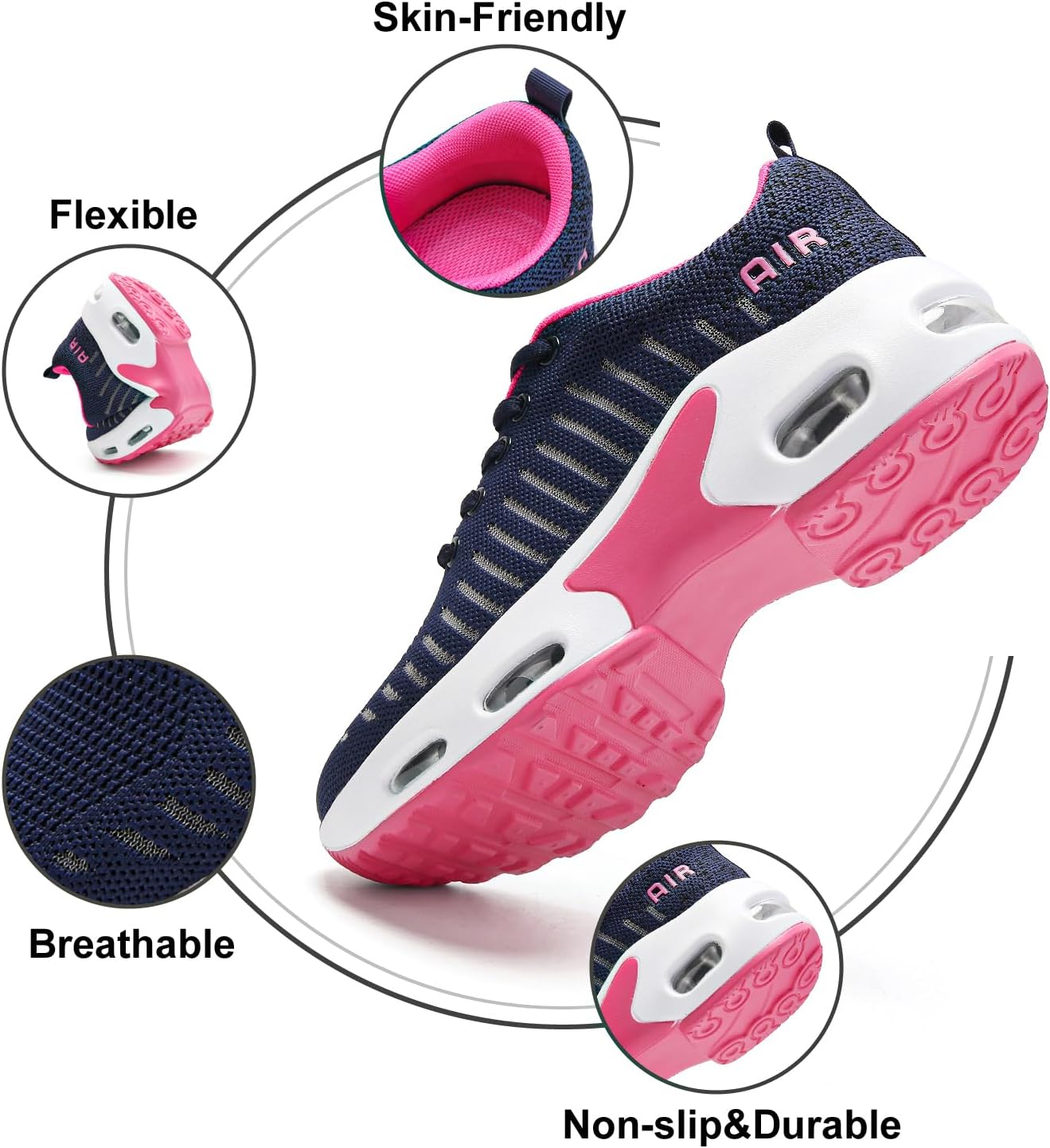 Detalle 2 de Womens arch support running shoes
