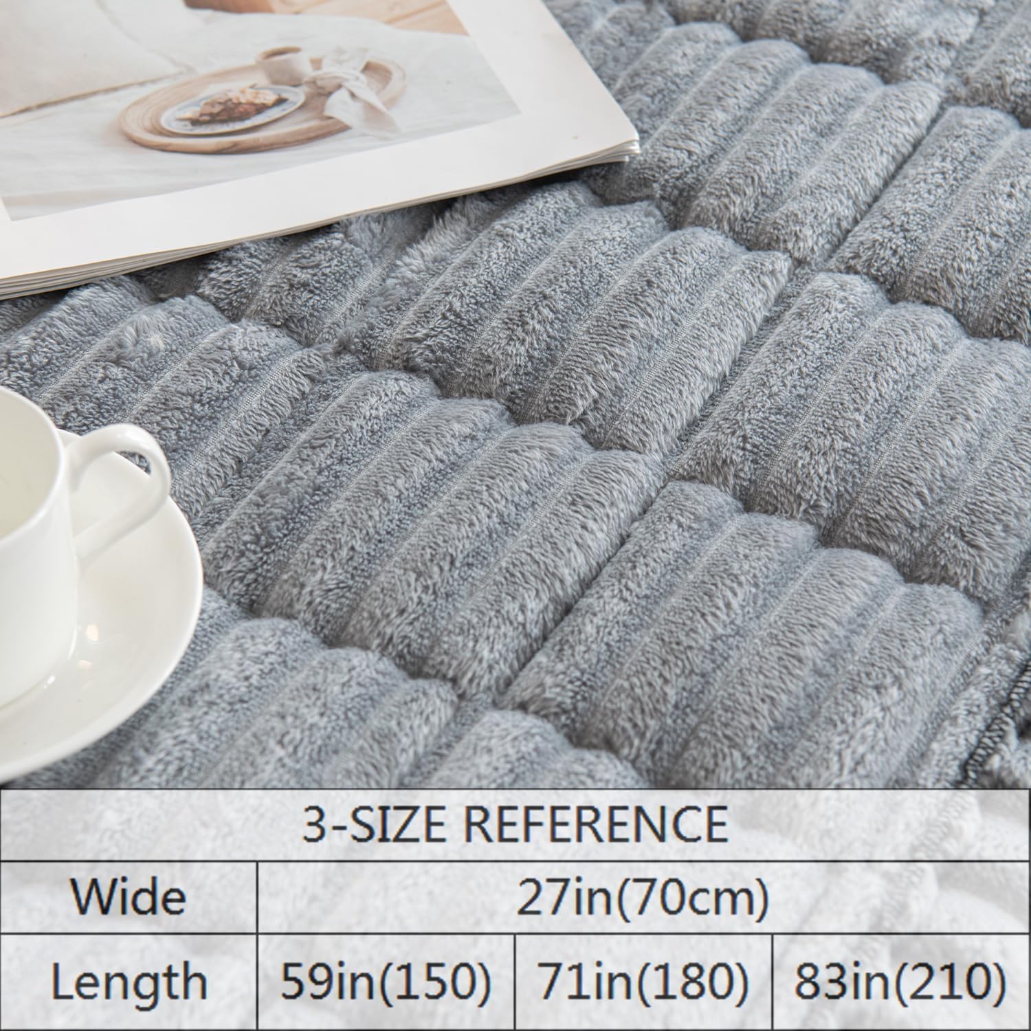 Thumbnail 2 de Gumfolk Pet Couch Covers: Durable, Washable Sofa Slipcover for Pets (Grey, 27in x 71in)