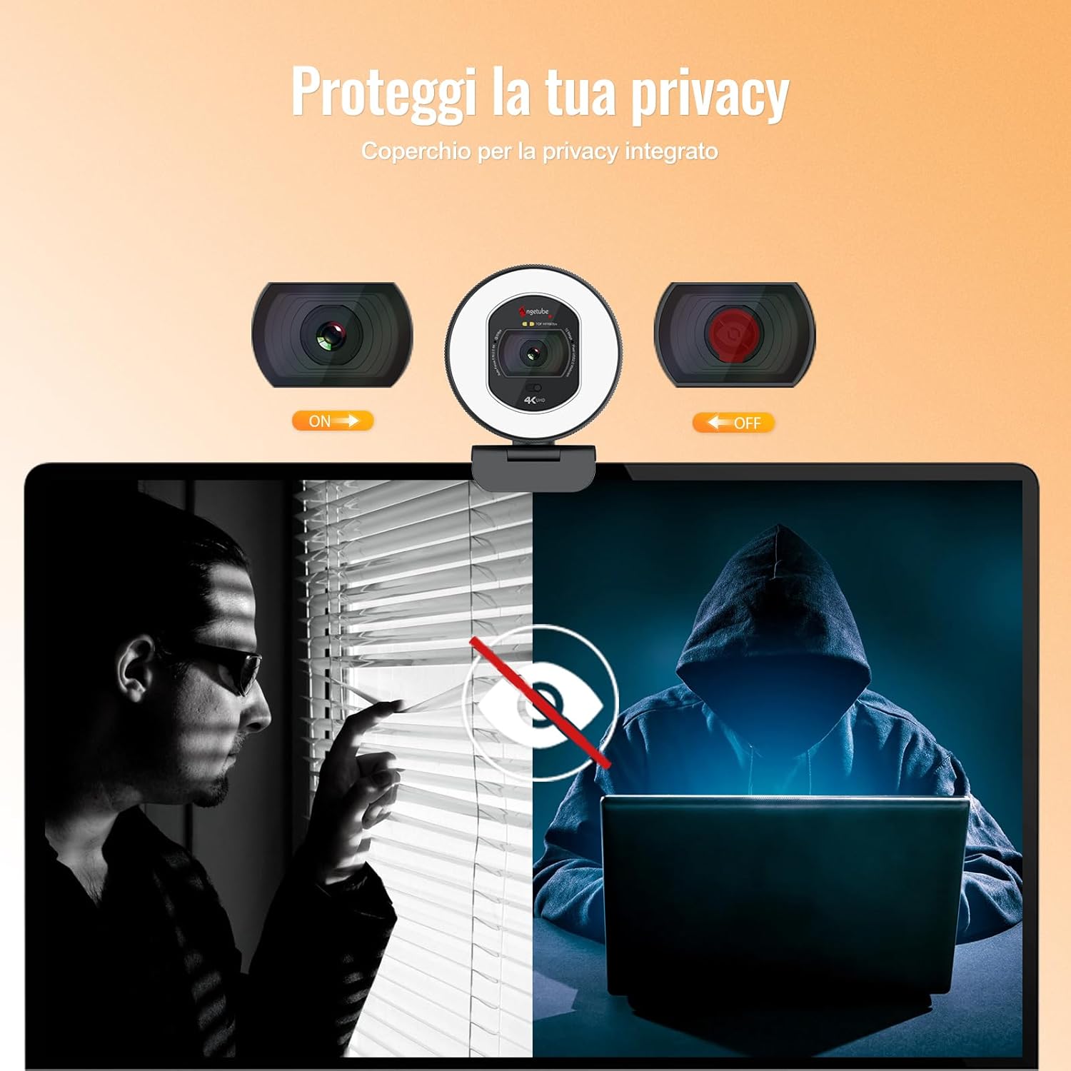 Detalle de Angetube 4K Webcam streaming 4K TOF