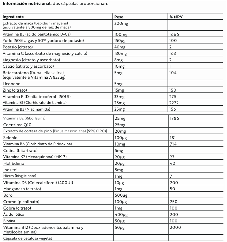 Thumbnail 1 de Viridian Multivitamínico Esencial Hombre 60 Cápsulas 💊