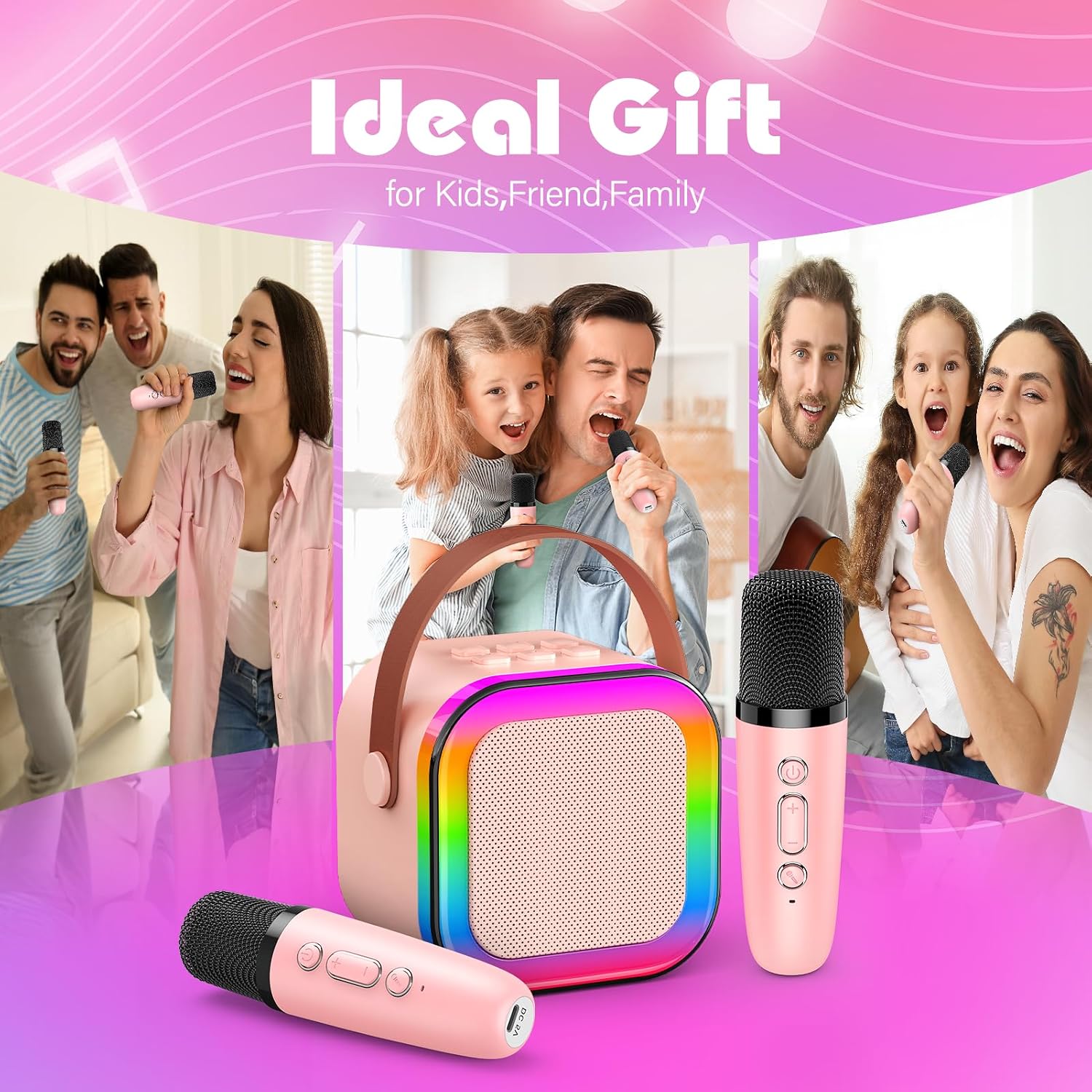 Thumbnail 5 de Dislocati Karaoke Machine 2‑mic for kids 🎤