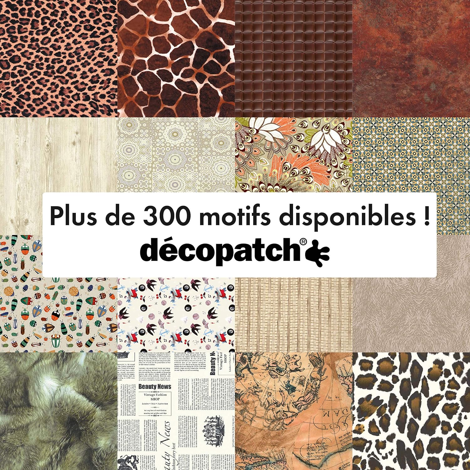 Thumbnail 2 de Décopatch FDA770O – Pochette de 20 feuilles 30x40 cm (Journal)
