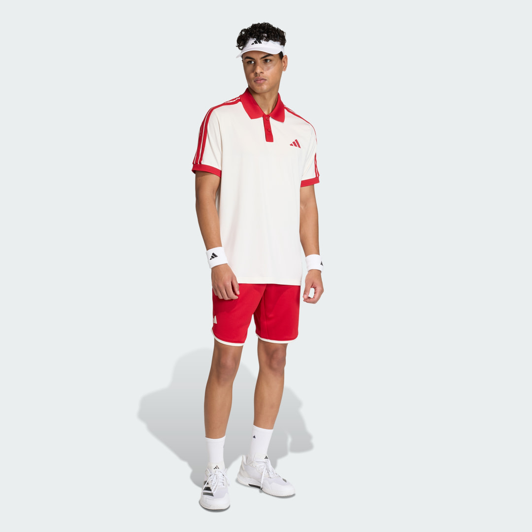 Detalle de POLO TENNIS CLASSICS de Adidas — polo blanco versátil para rendimiento y estilo